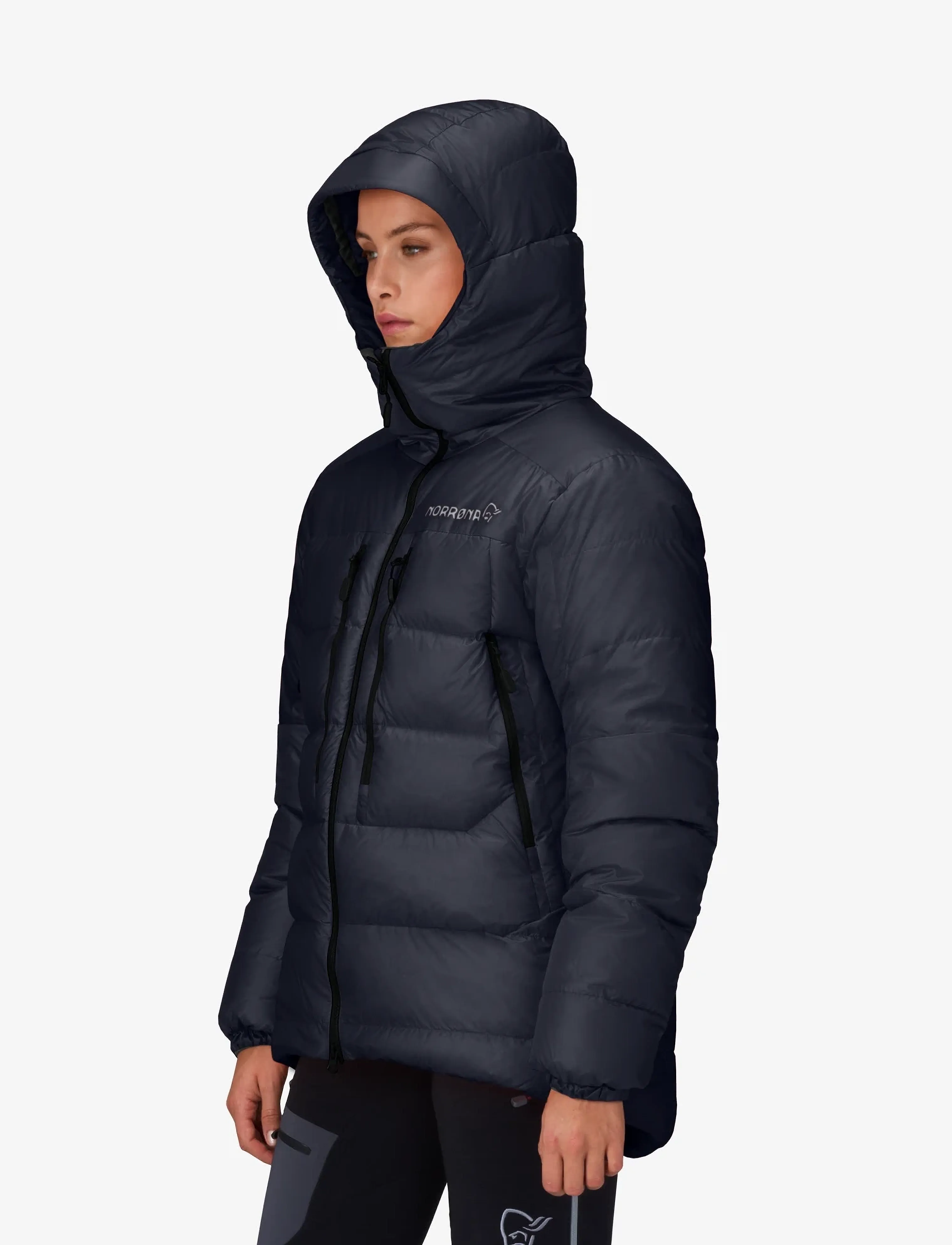 Norrøna - trollveggen down800 Hood W's - caviar black - 4