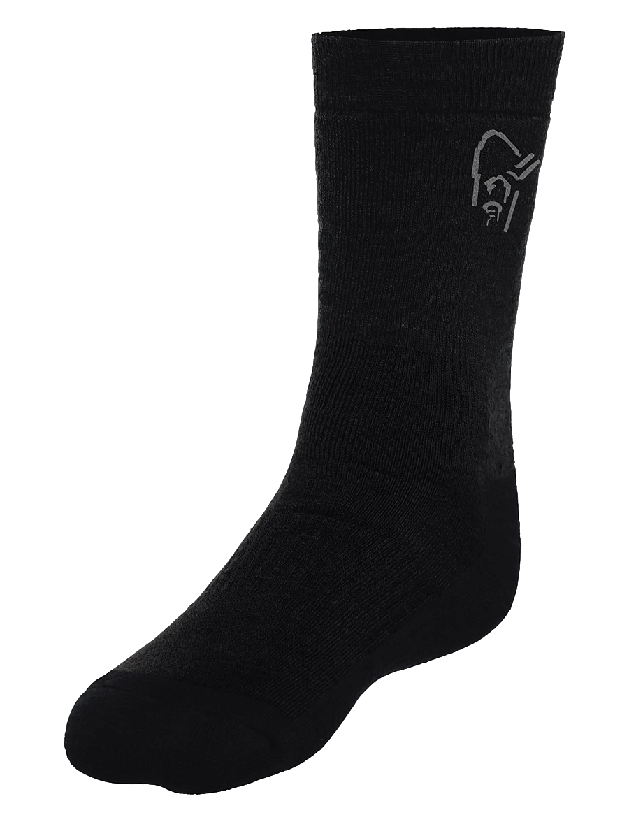 Norrøna - trollveggen heavy merinoUll Socks - träningsstrumpor - caviar black/iron gate - 0