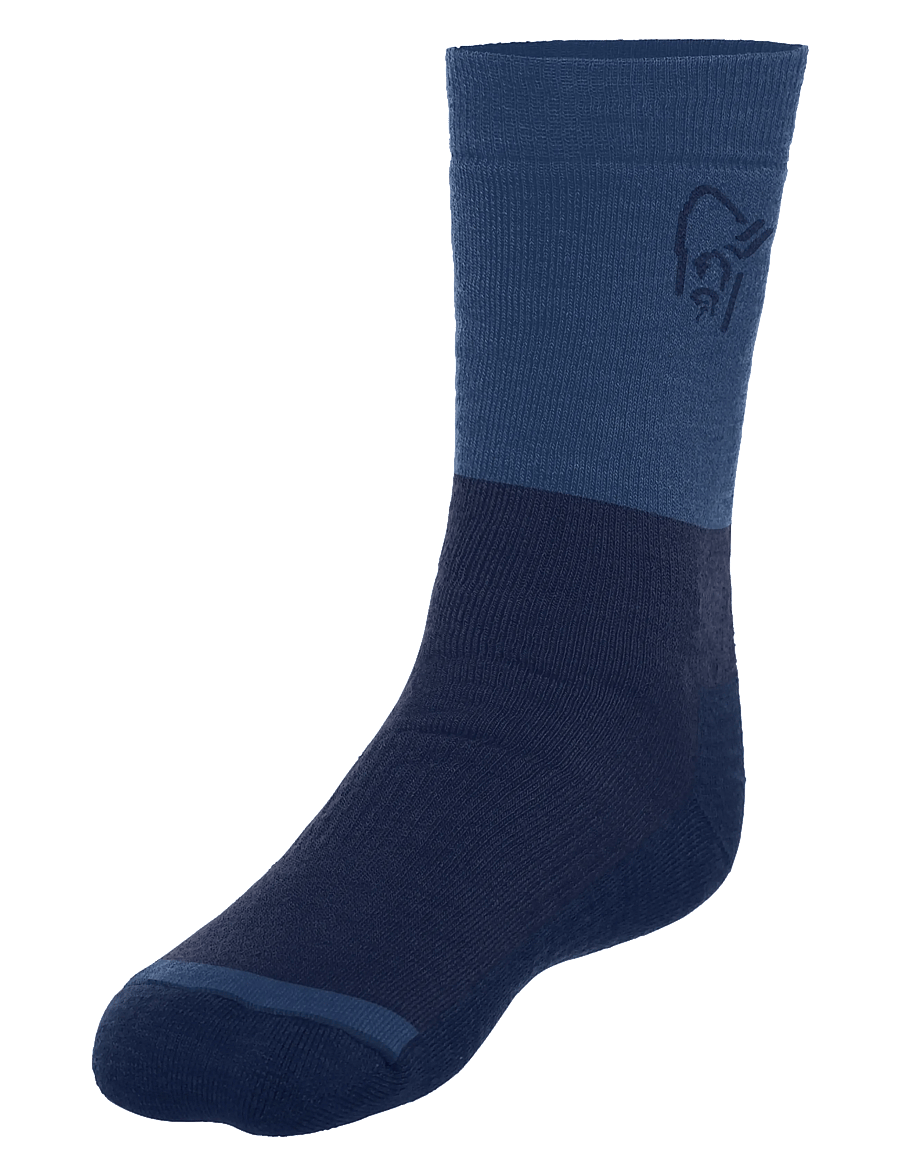 Norrøna - trollveggen heavy merinoUll Socks - träningsstrumpor - indigo night/dark denim - 0