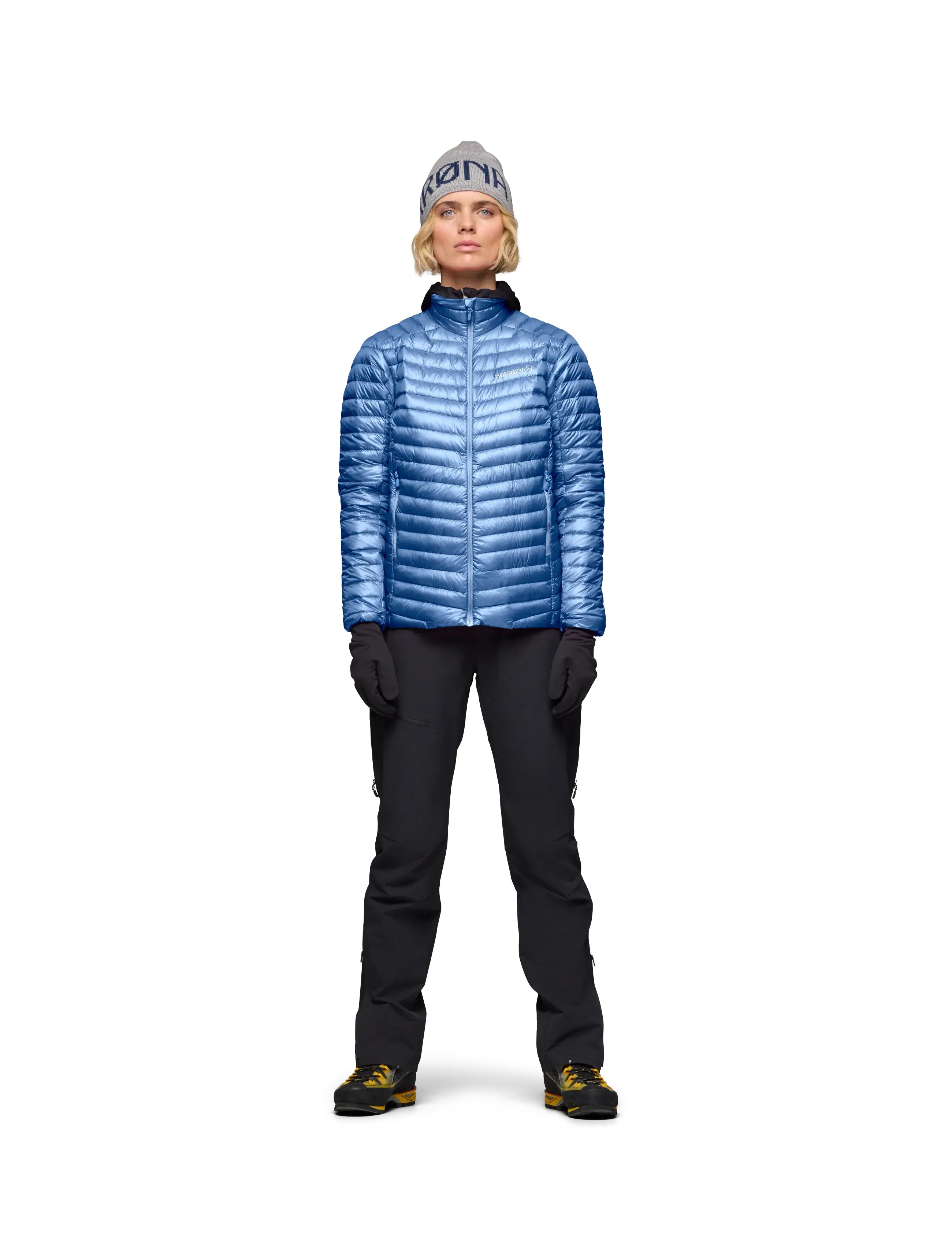 Norrøna Trollveggen Down800 Super Light Jacket W's, L, Blue, Jakker > Vatteret Jakke, Dame