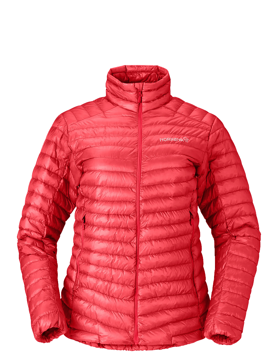 Norrøna - trollveggen down800 super light Jacket W's - vinterjakker - watermelon - 1