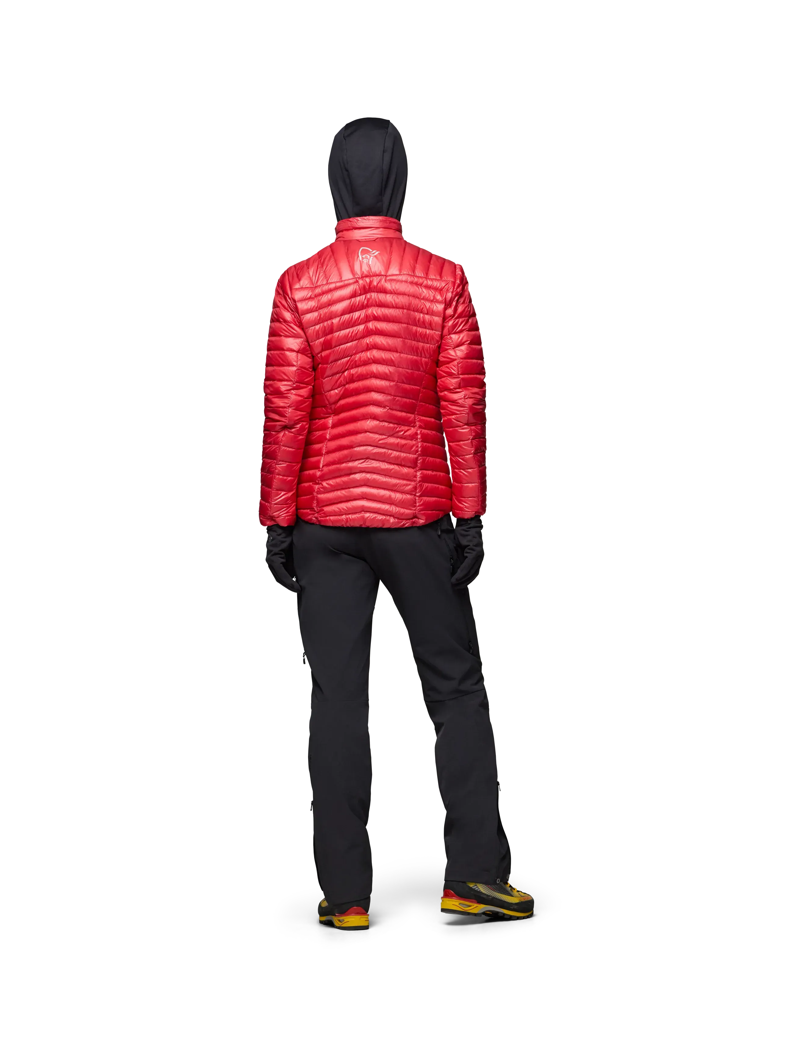 Norrøna - trollveggen down800 super light Jacket W's - vinterjakker - watermelon - 5