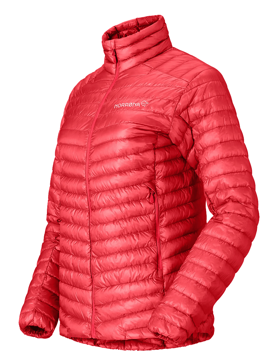 Norrøna - trollveggen down800 super light Jacket W's - vinterjakker - watermelon - 3