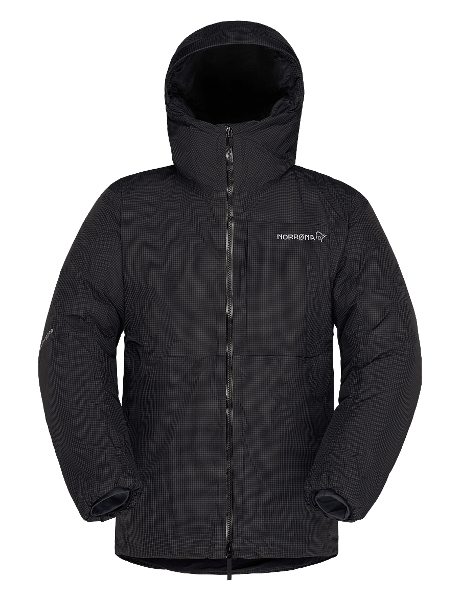 Norrøna - trollveggen dri2 down800 Zip Hood M's - outdoor jacken - caviar black - 1