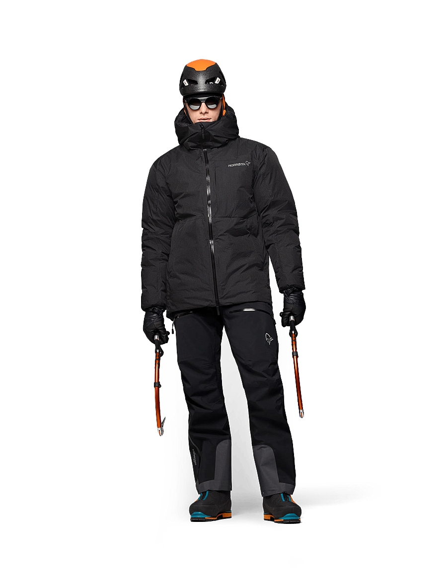 Norrøna - trollveggen dri2 down800 Zip Hood M's - outdoor jacken - caviar black - 4