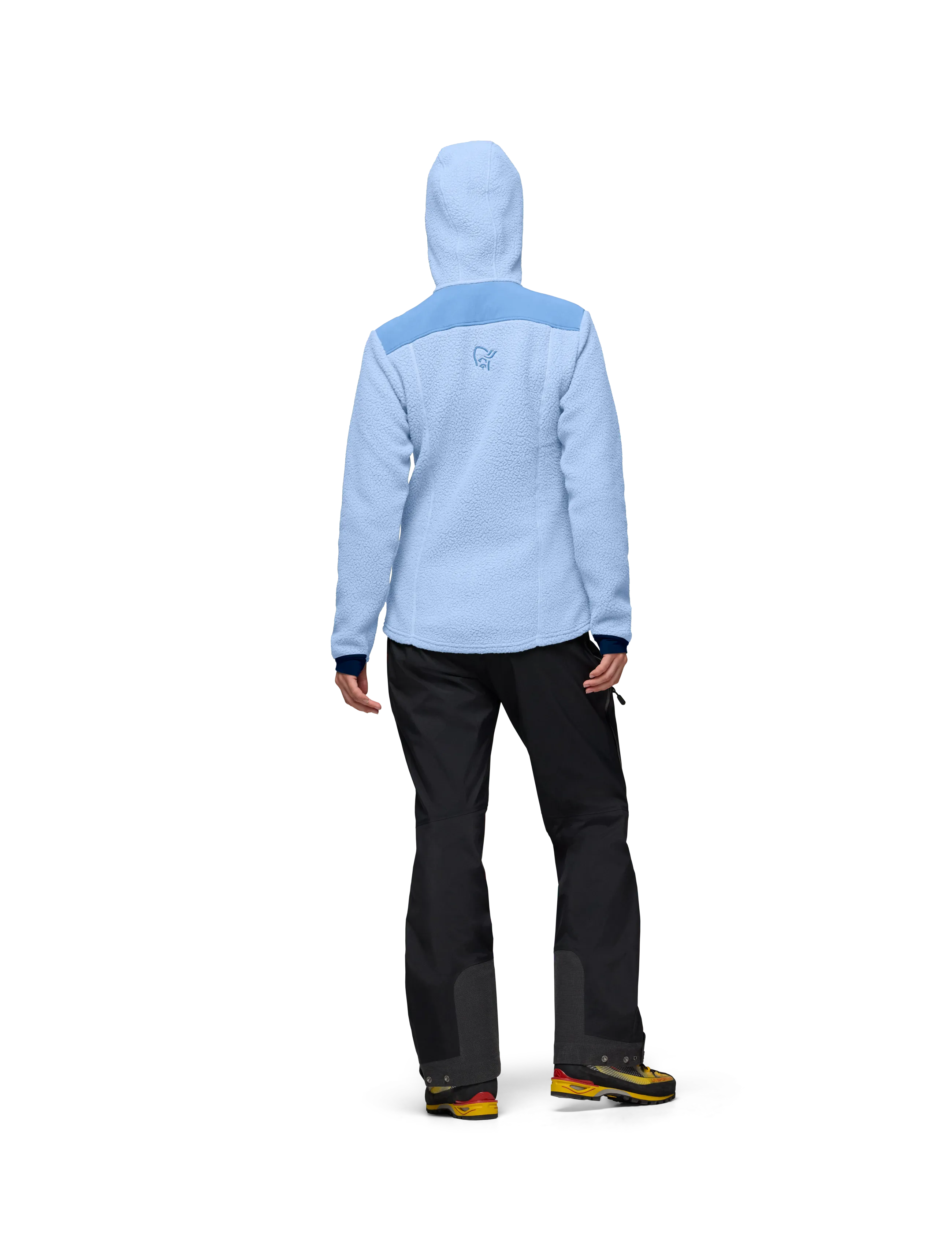 Norrøna - trollveggen warm3 Zip Hood W's - overdele - cashmere blue/allure - 4