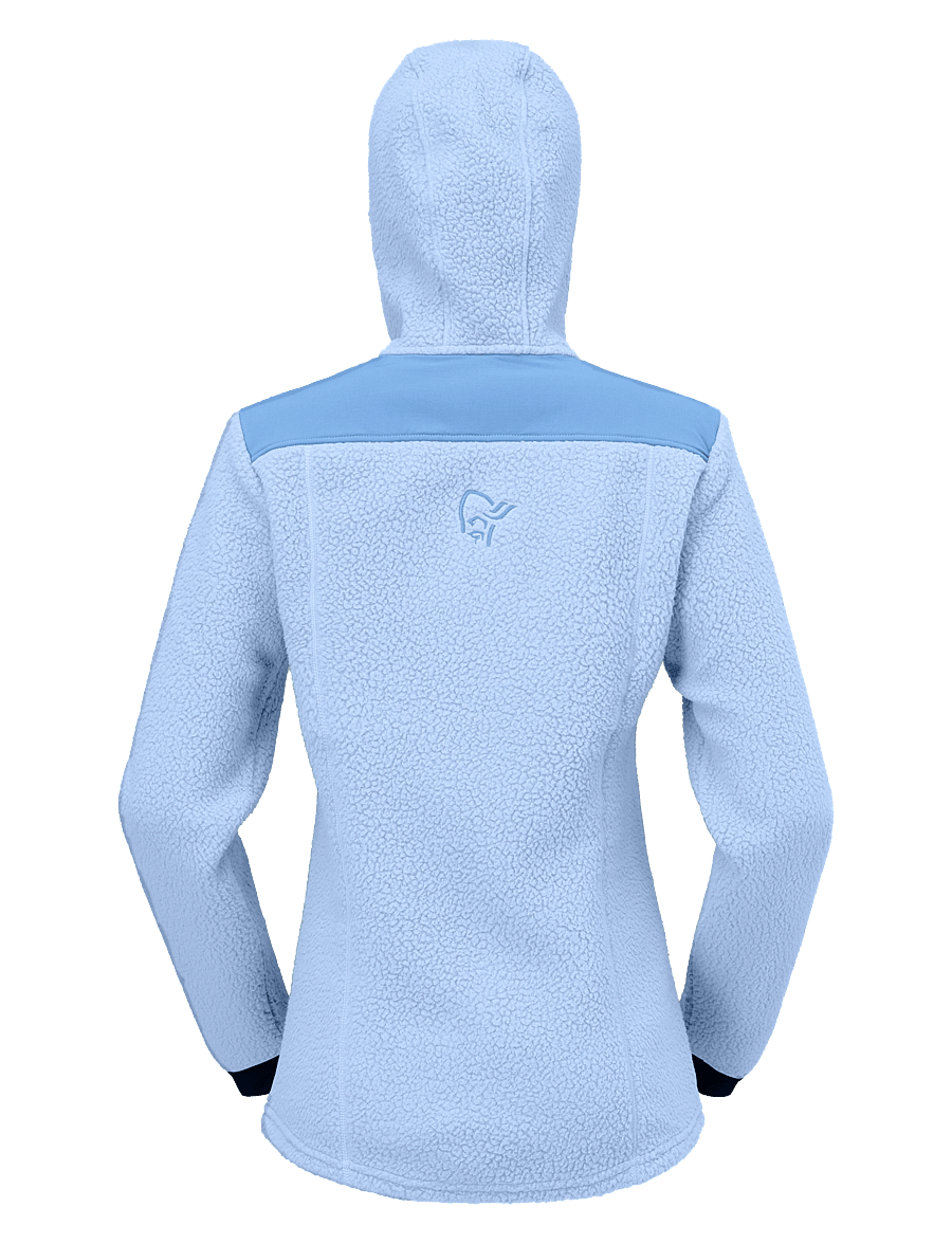 Norrøna - trollveggen warm3 Zip Hood W's - overdele - cashmere blue/allure - 3