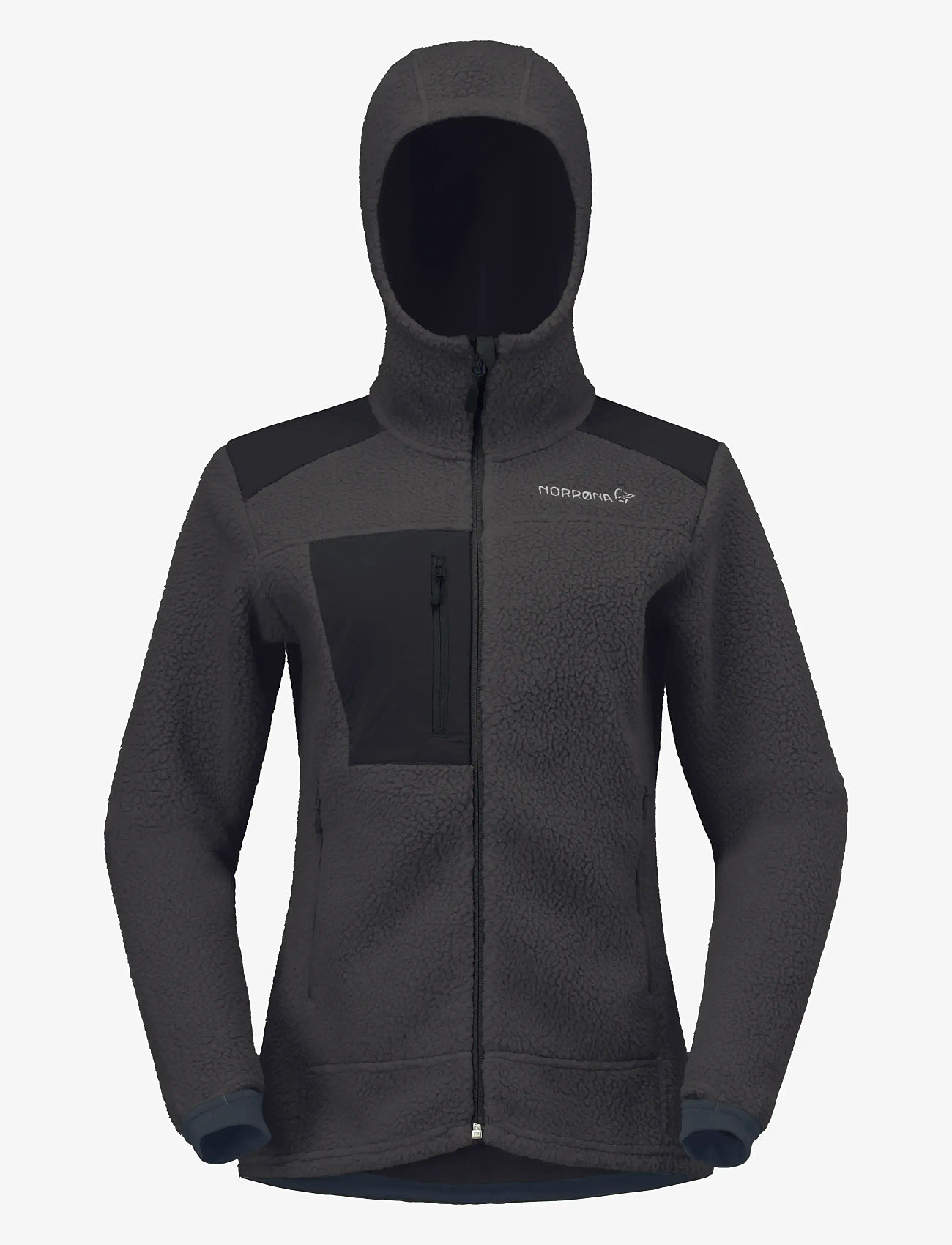Norrøna - trollveggen warm3 Zip Hood W's - tops - phantom - 1