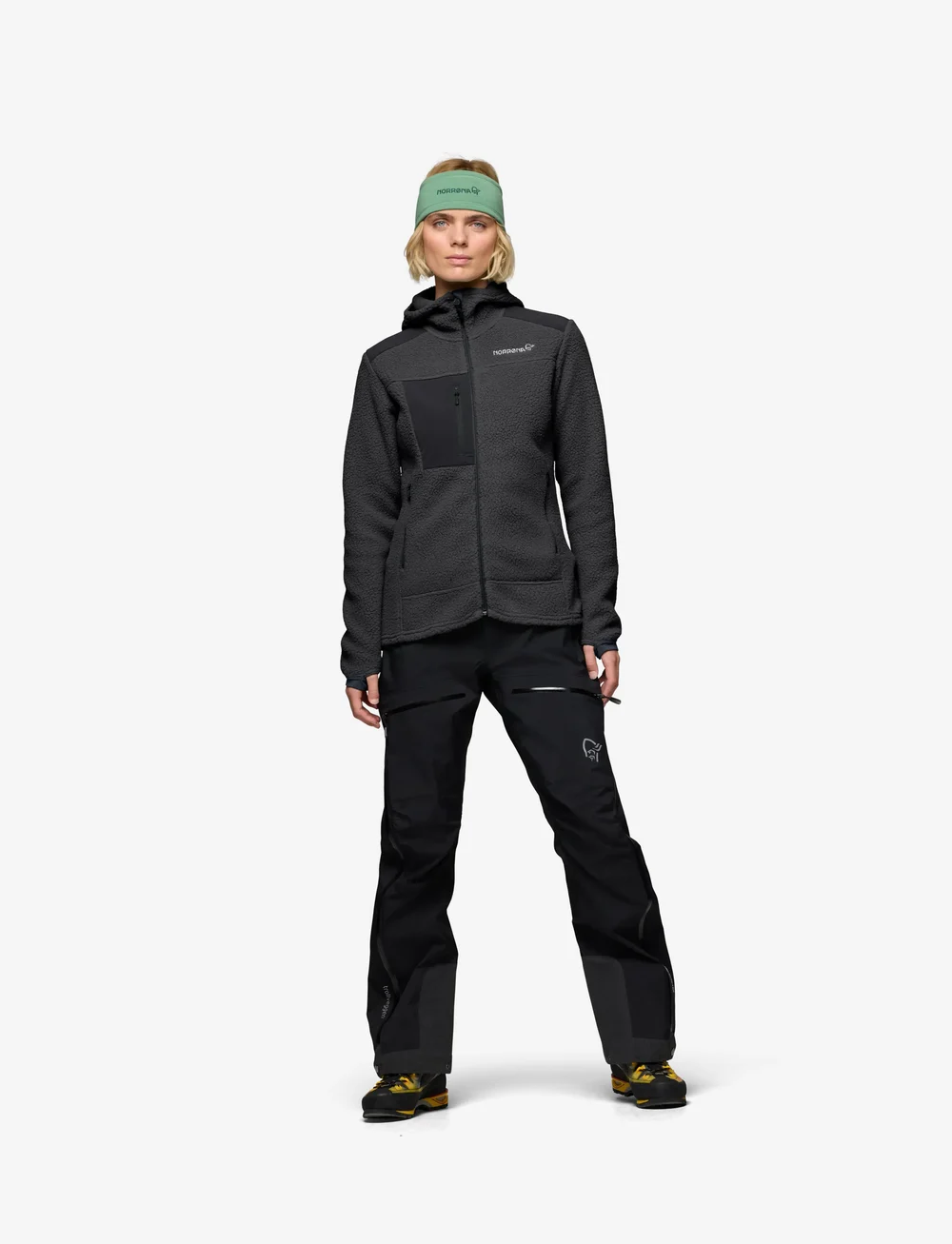 Norrøna - trollveggen warm3 Zip Hood W's - kampsunid ja vahekihid - phantom - 0