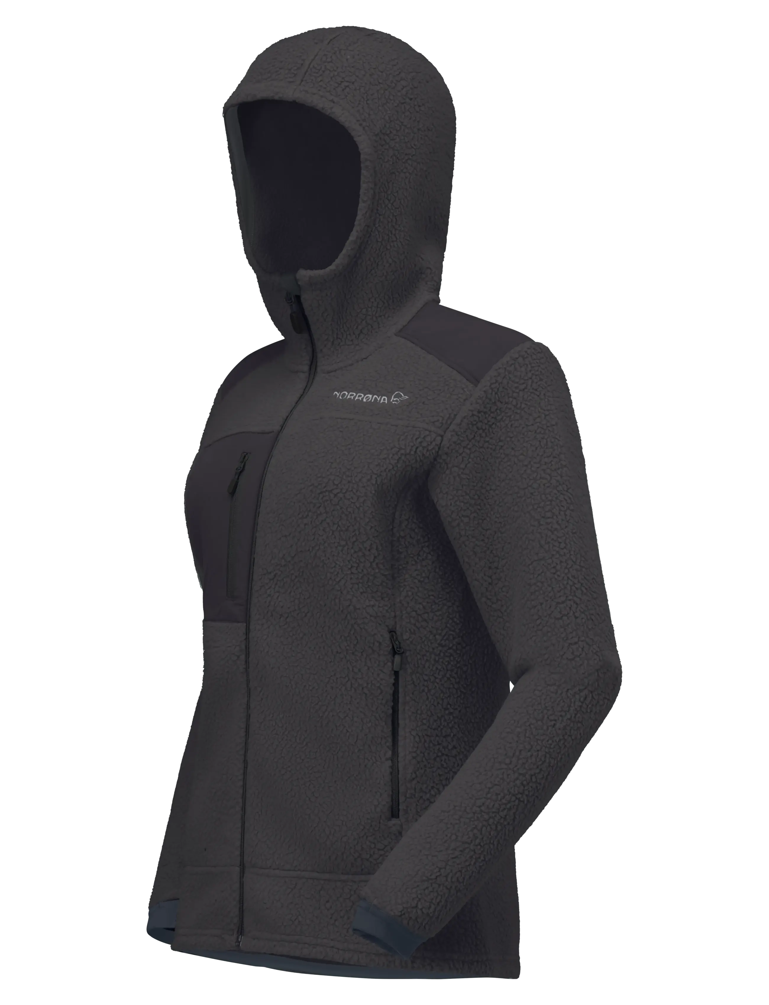 Norrøna - trollveggen warm3 Zip Hood W's - tops - phantom - 3