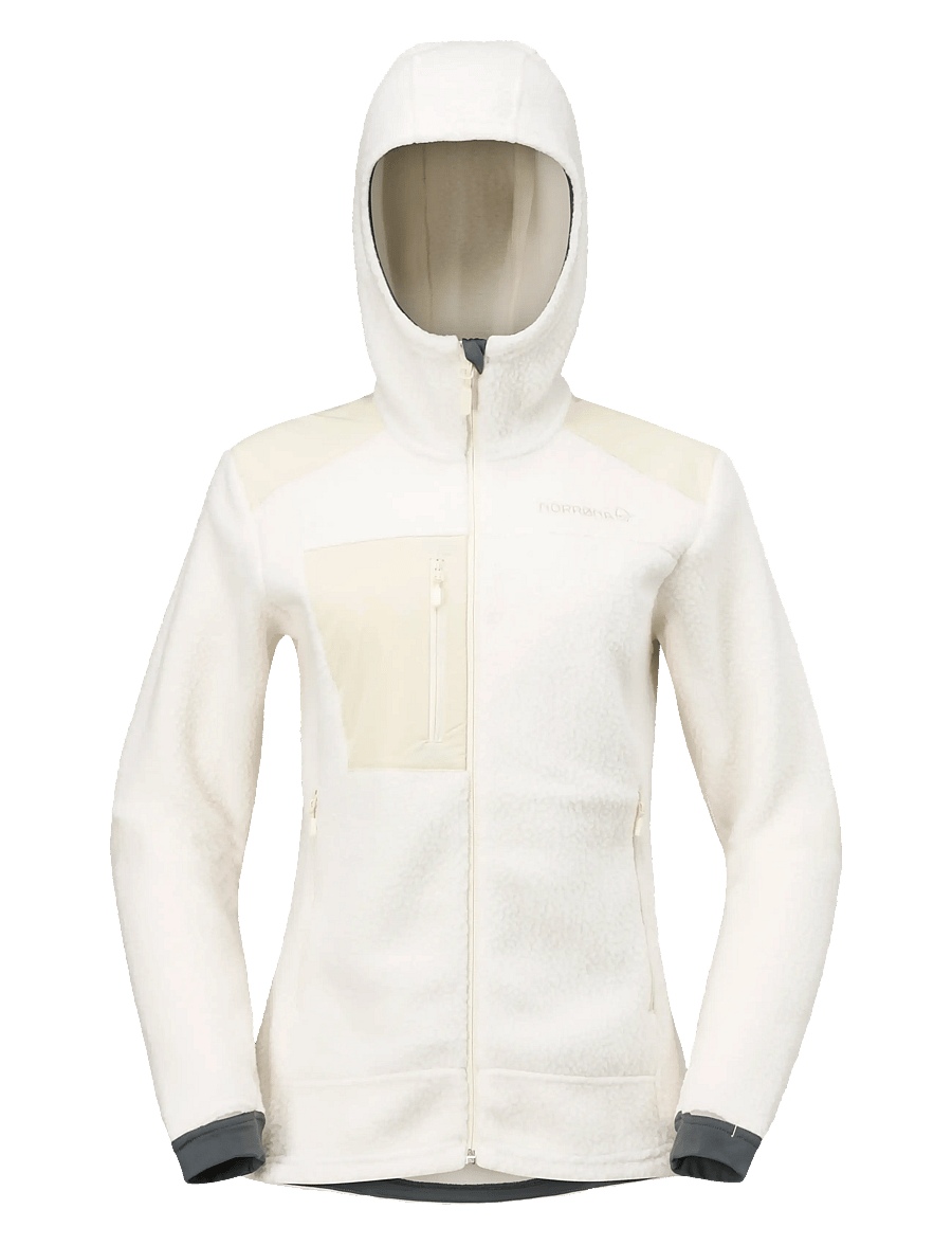 Norrøna - trollveggen warm3 Zip Hood W's - overdele - whisper white - 1
