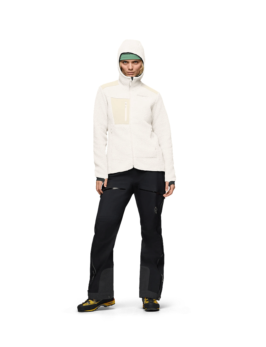 Norrøna - trollveggen warm3 Zip Hood W's - overdele - whisper white - 0