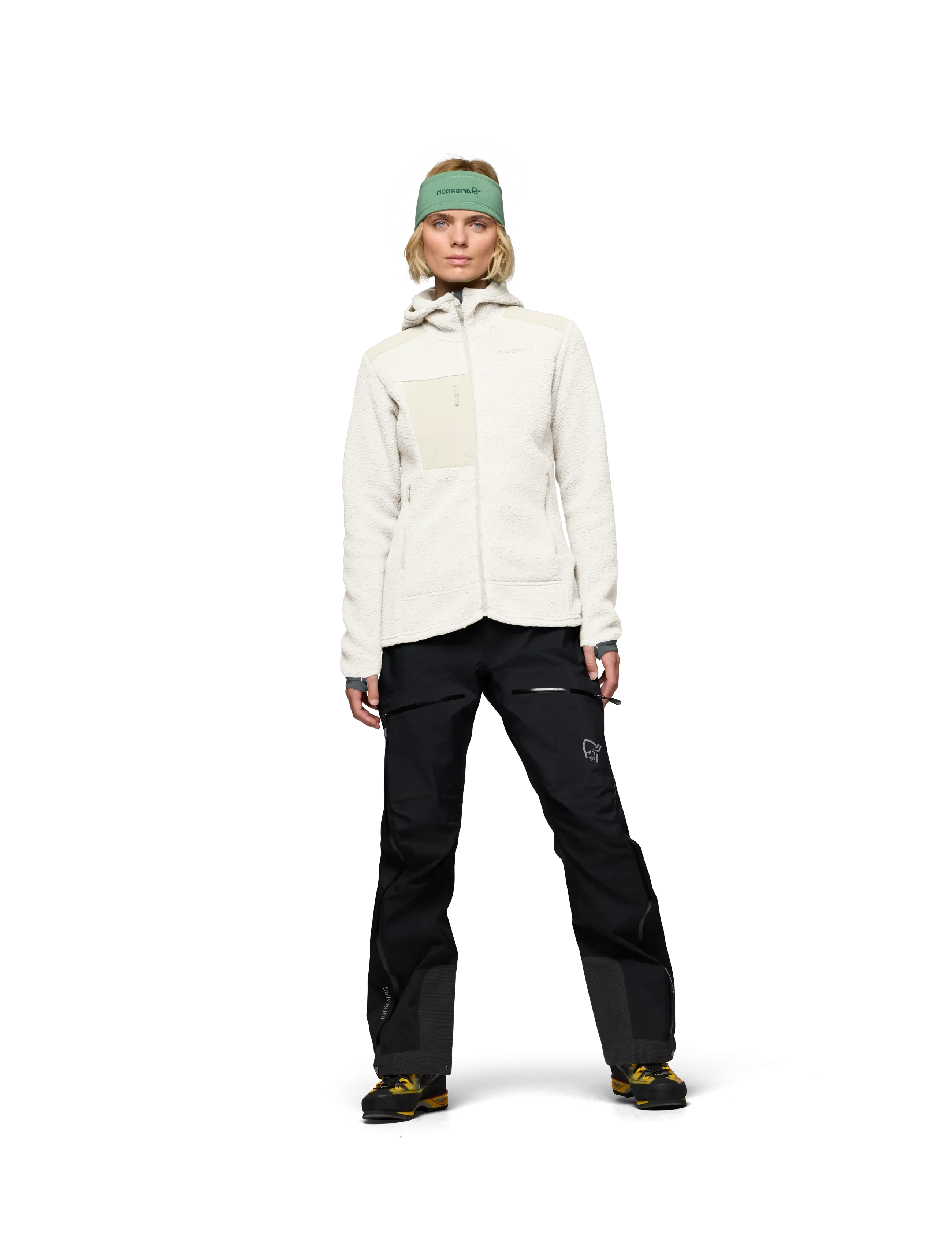 Norrøna - trollveggen warm3 Zip Hood W's - overdele - whisper white - 4