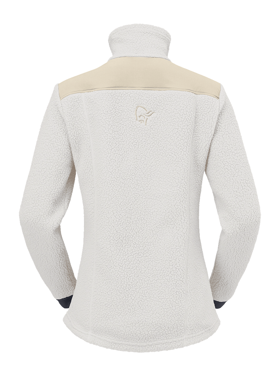 Norrøna - trollveggen warm3 Jacket W's - friluftsjakker - whisper white/oatmeal - 1