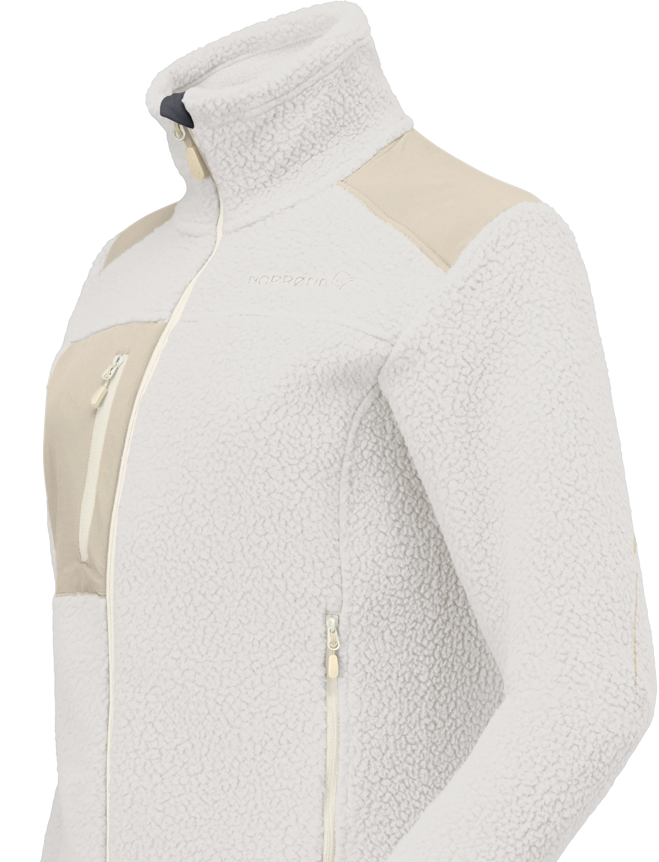 Norrøna - trollveggen warm3 Jacket W's - friluftsjakker - whisper white/oatmeal - 2