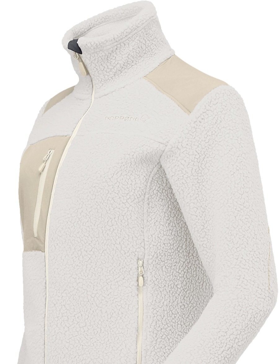 Norrøna - trollveggen warm3 Jacket W's - friluftsjakker - whisper white/oatmeal - 2