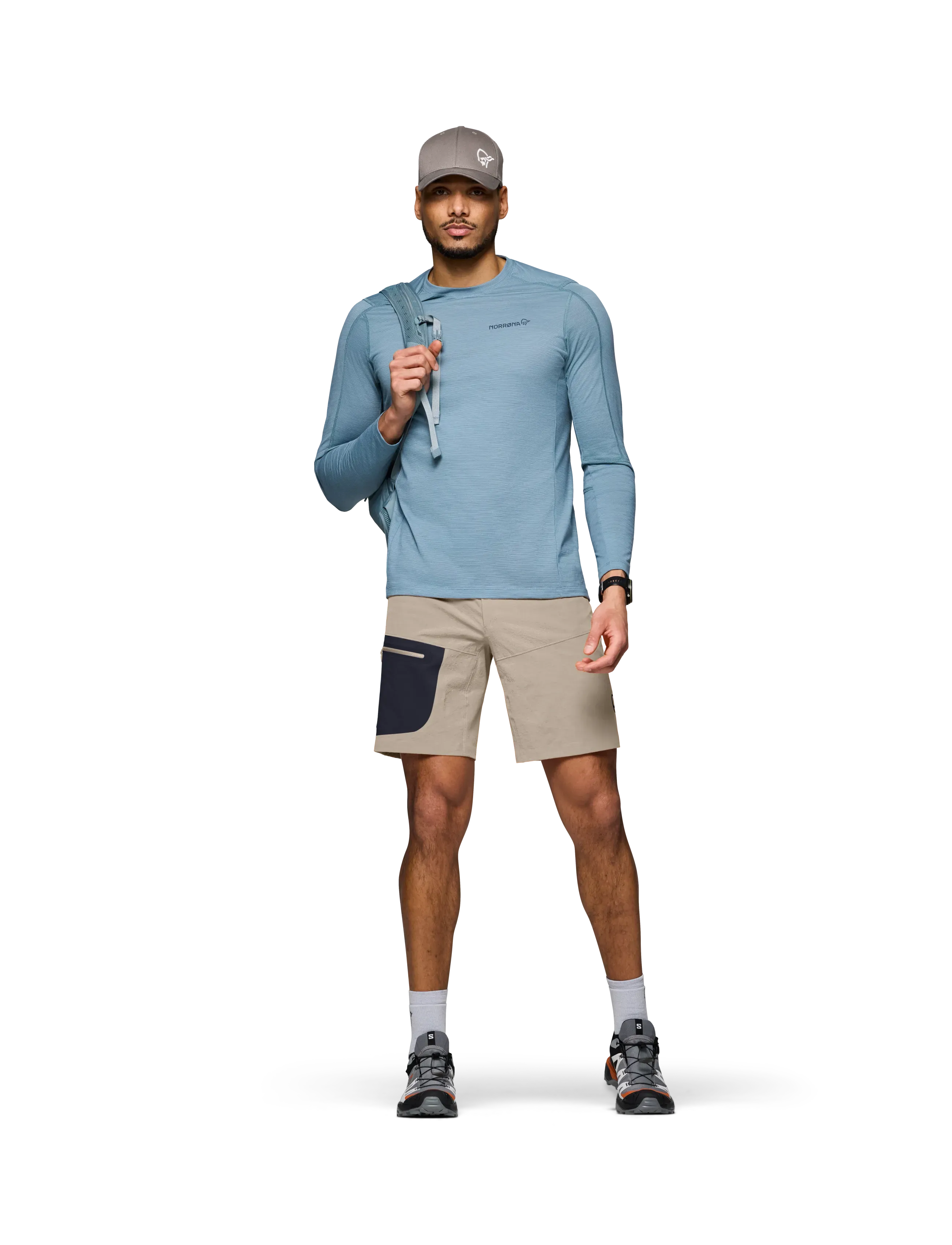 Norrøna Falketind Flex1 Light Shorts M's, S, Shorts, Beige - Sport Männerswear