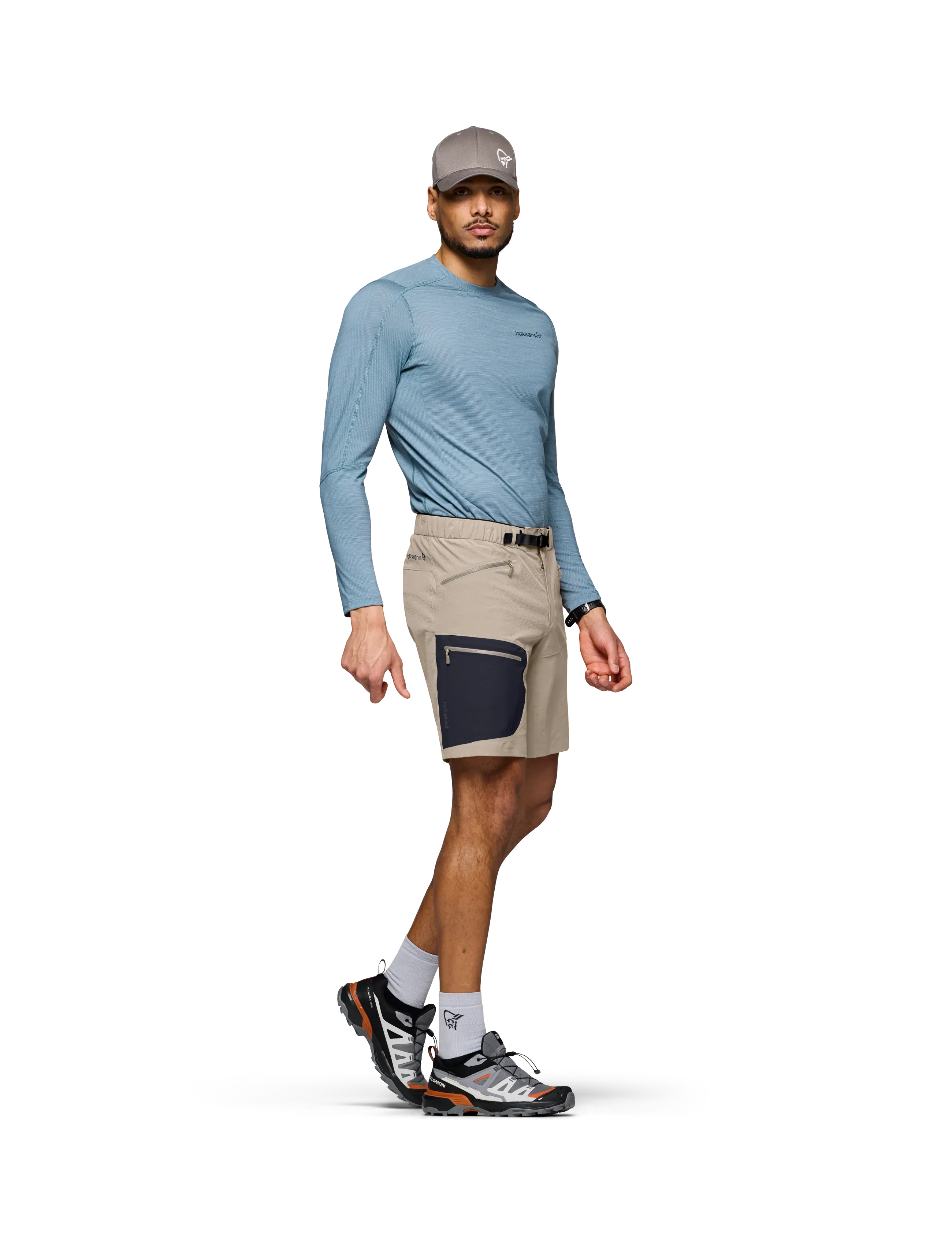 Norrøna - falketind flex1 light Shorts M's - outdoorshorts - winter twig/caviar black - 4