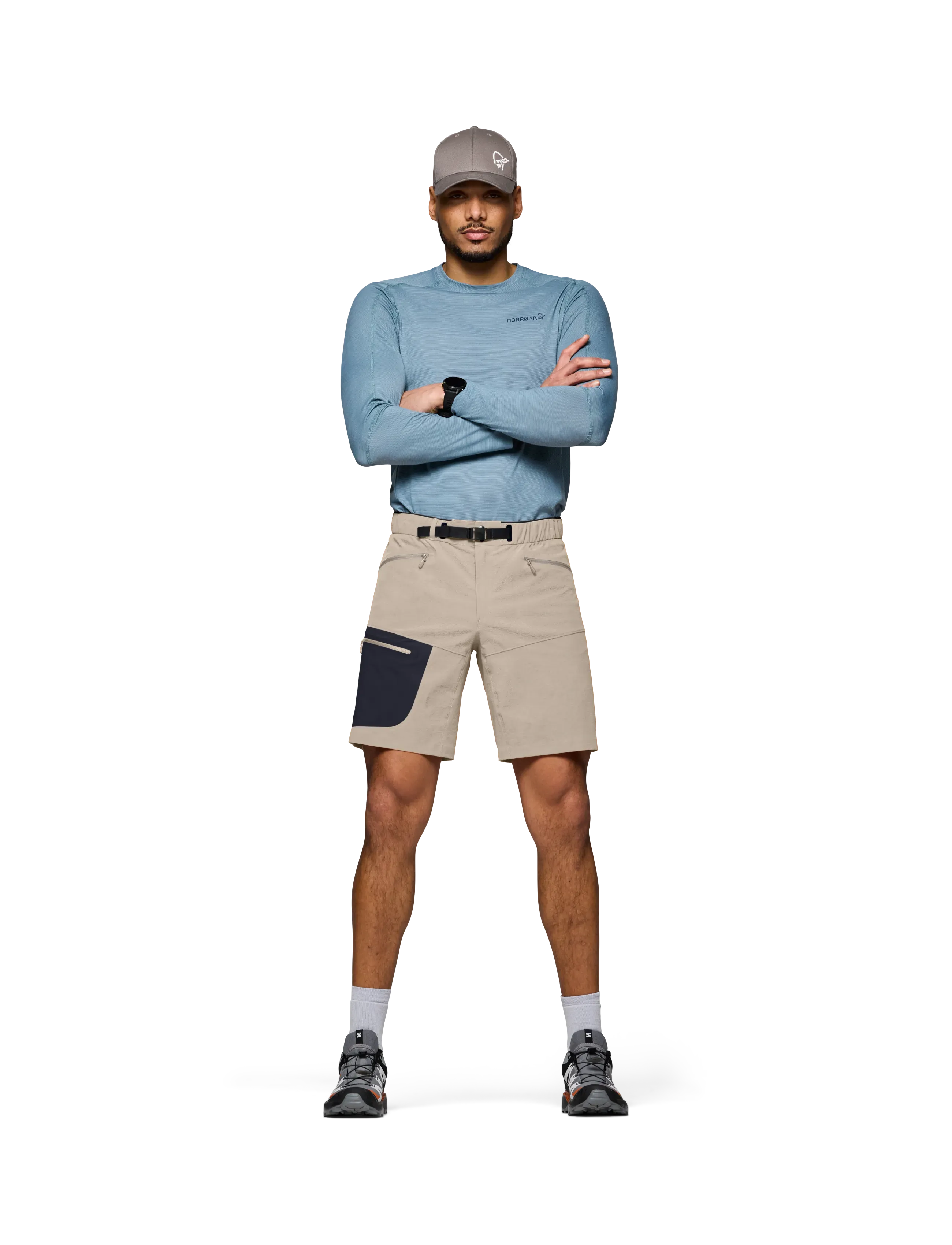 Norrøna - falketind flex1 light Shorts M's - outdoorshorts - winter twig/caviar black - 5
