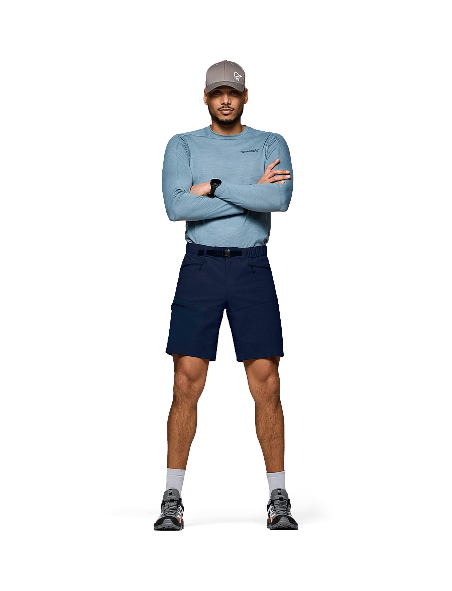 Norrøna - falketind flex1 light Shorts M's - friluftsshorts - indigo night - 0