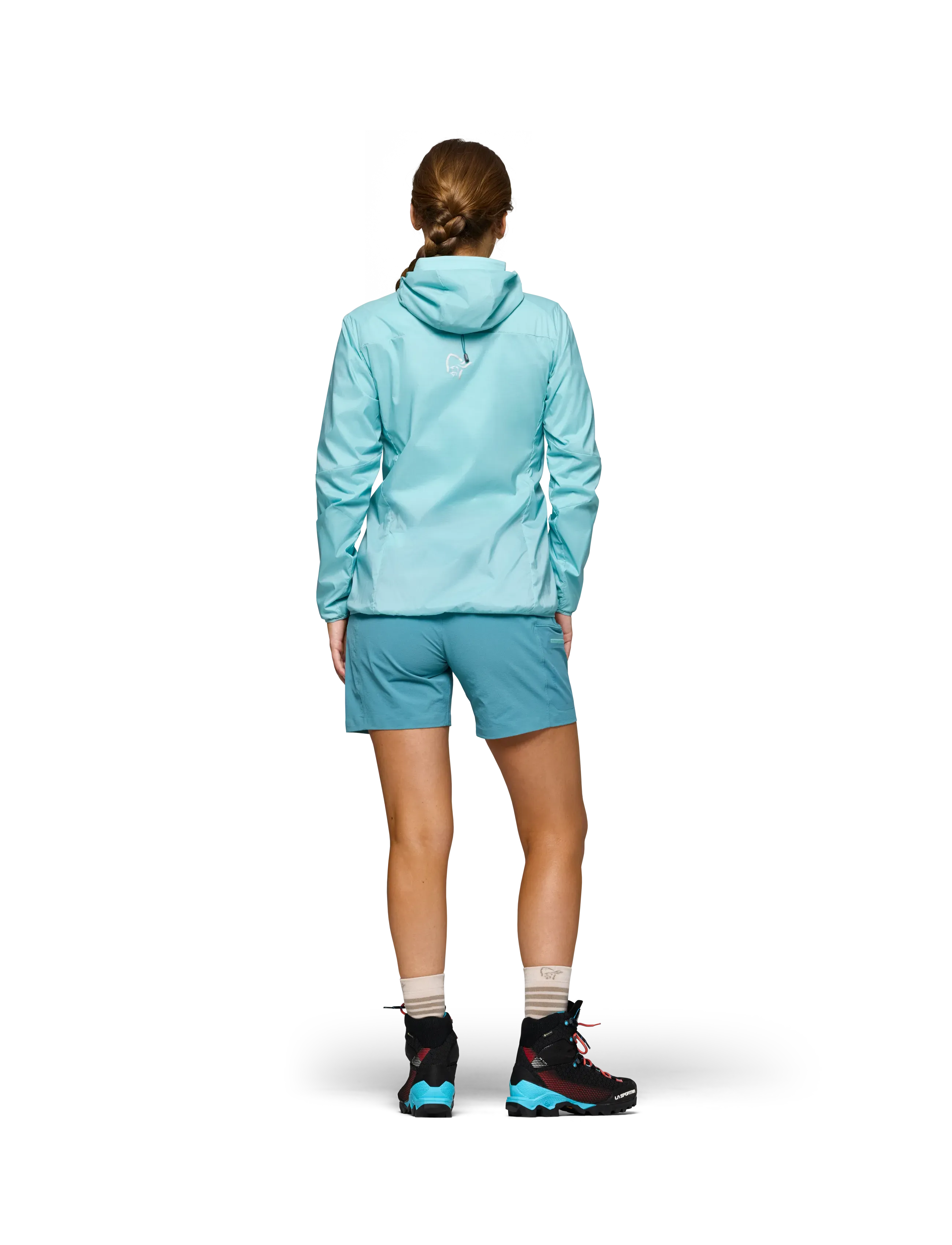 Norrøna - falketind aero60 Zip Hood W's - friluftsjakker - aqua haze - 5
