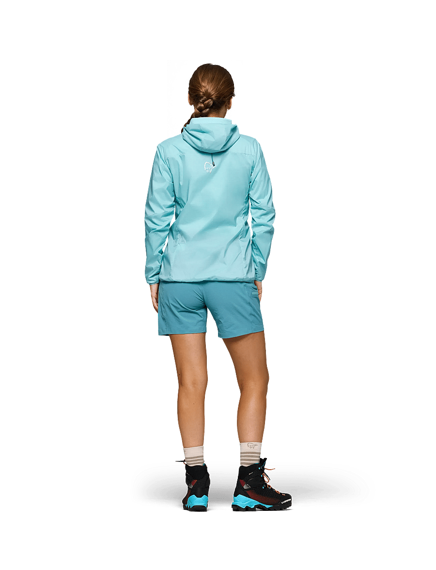 Norrøna - falketind aero60 Zip Hood W's - friluftsjakker - aqua haze - 5