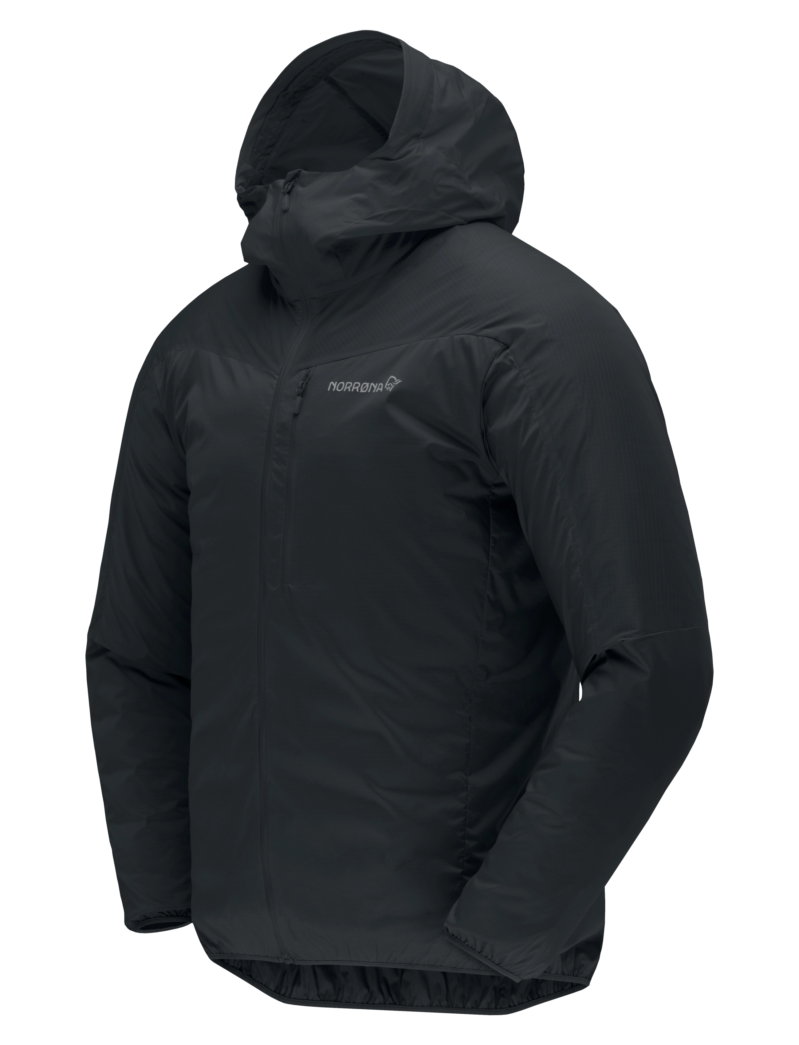 Norrøna - falketind aero60 Zip Hood M's - lauko striukės - caviar black - 2