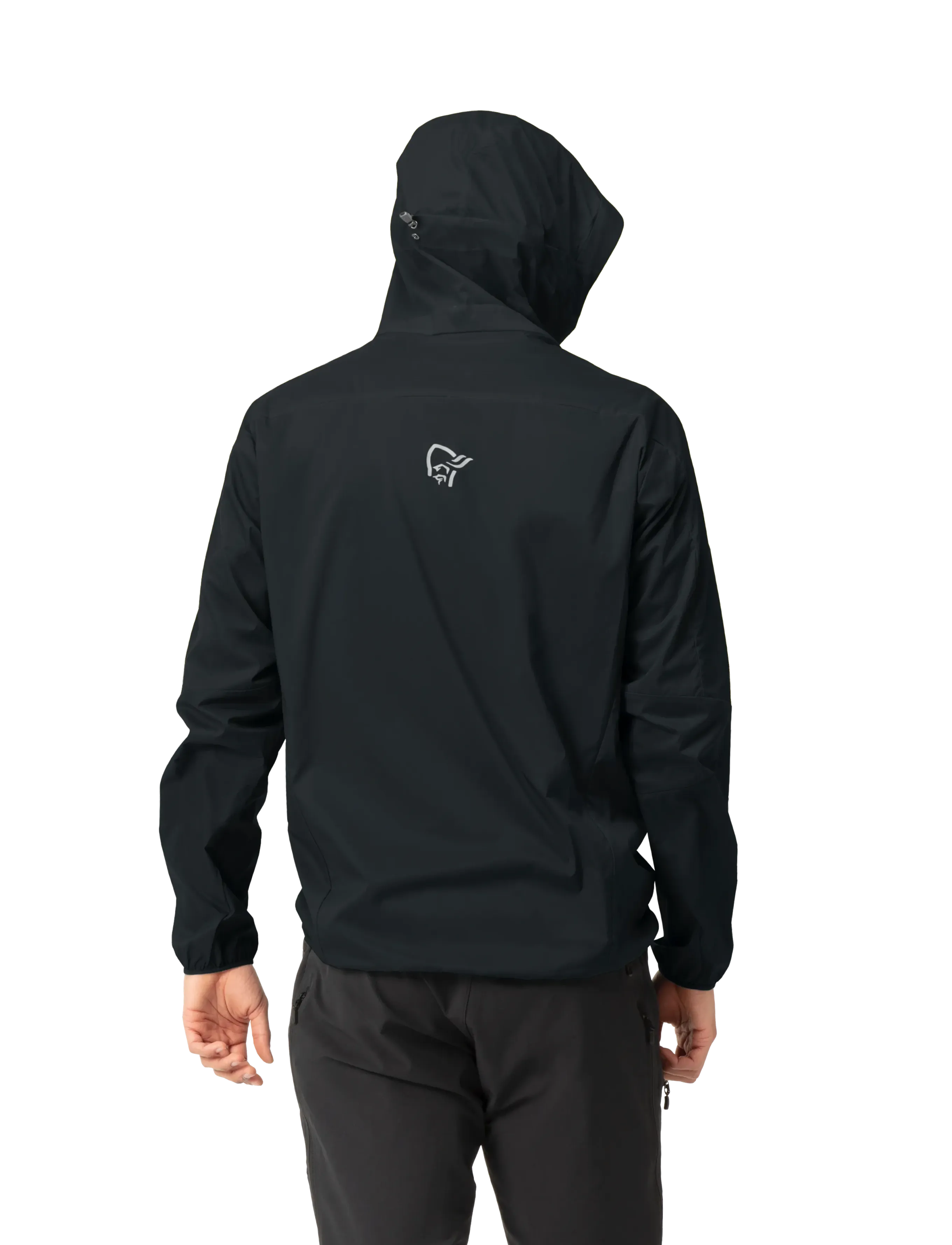 Norrøna - falketind aero60 Zip Hood M's - lauko striukės - caviar black - 4