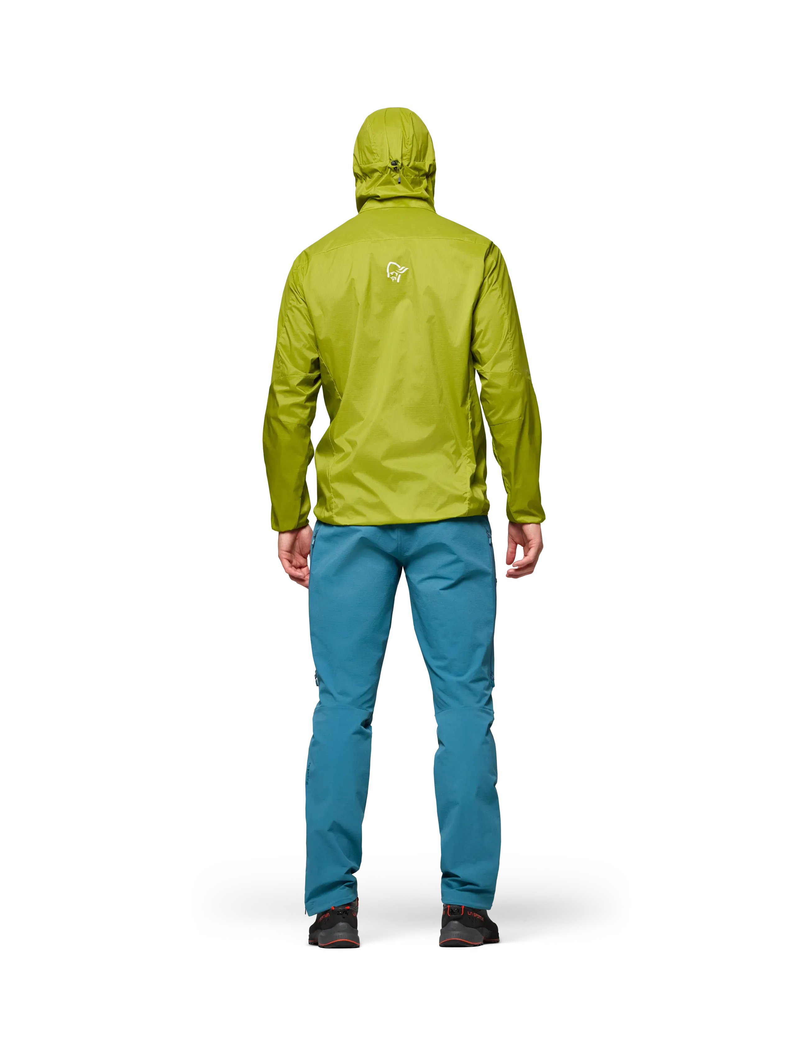 Norrøna Falketind Aero60 Zip Hood M's, Mænd, Letvægts Hættejakke, Grøn, Str: XL