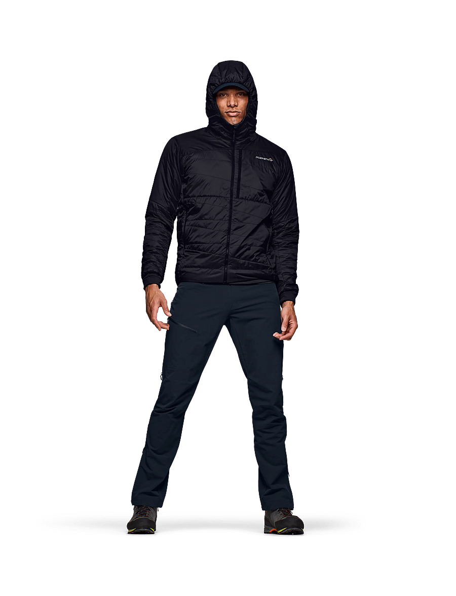 Norrøna - falketind thermo40 Zip Hood M's - outdoor jacken - caviar black - 0