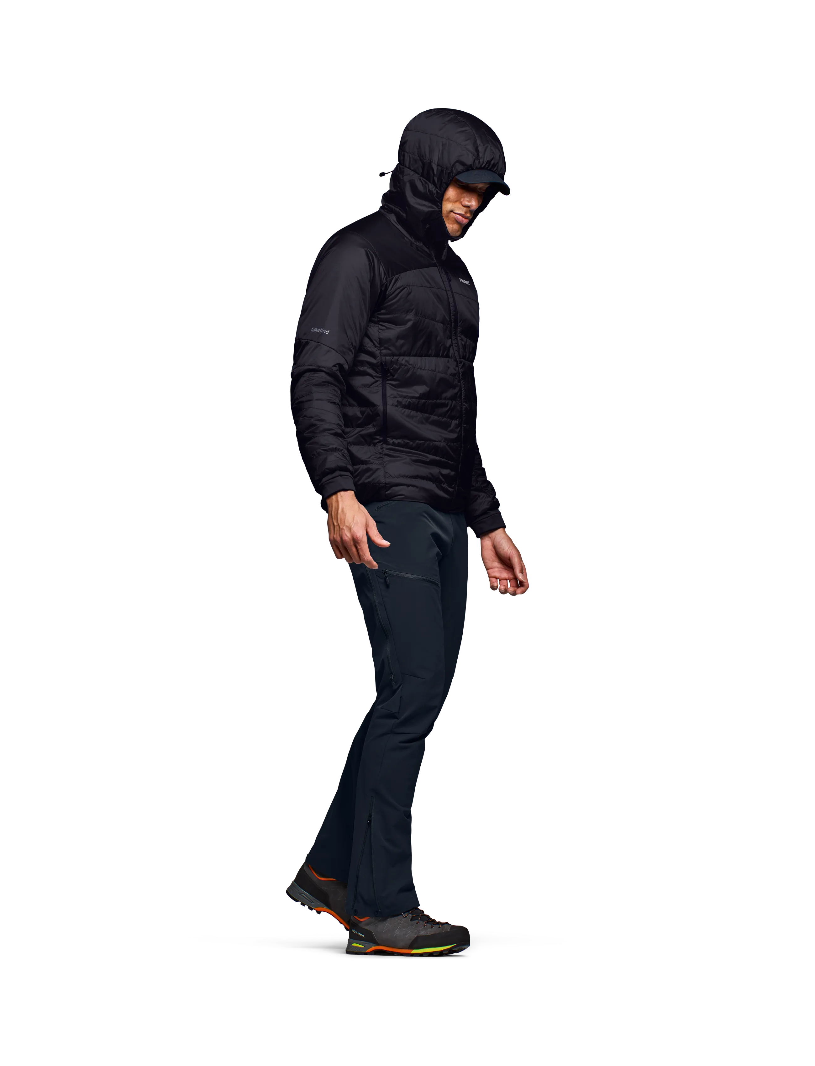 Norrøna - falketind thermo40 Zip Hood M's - outdoor jacken - caviar black - 3