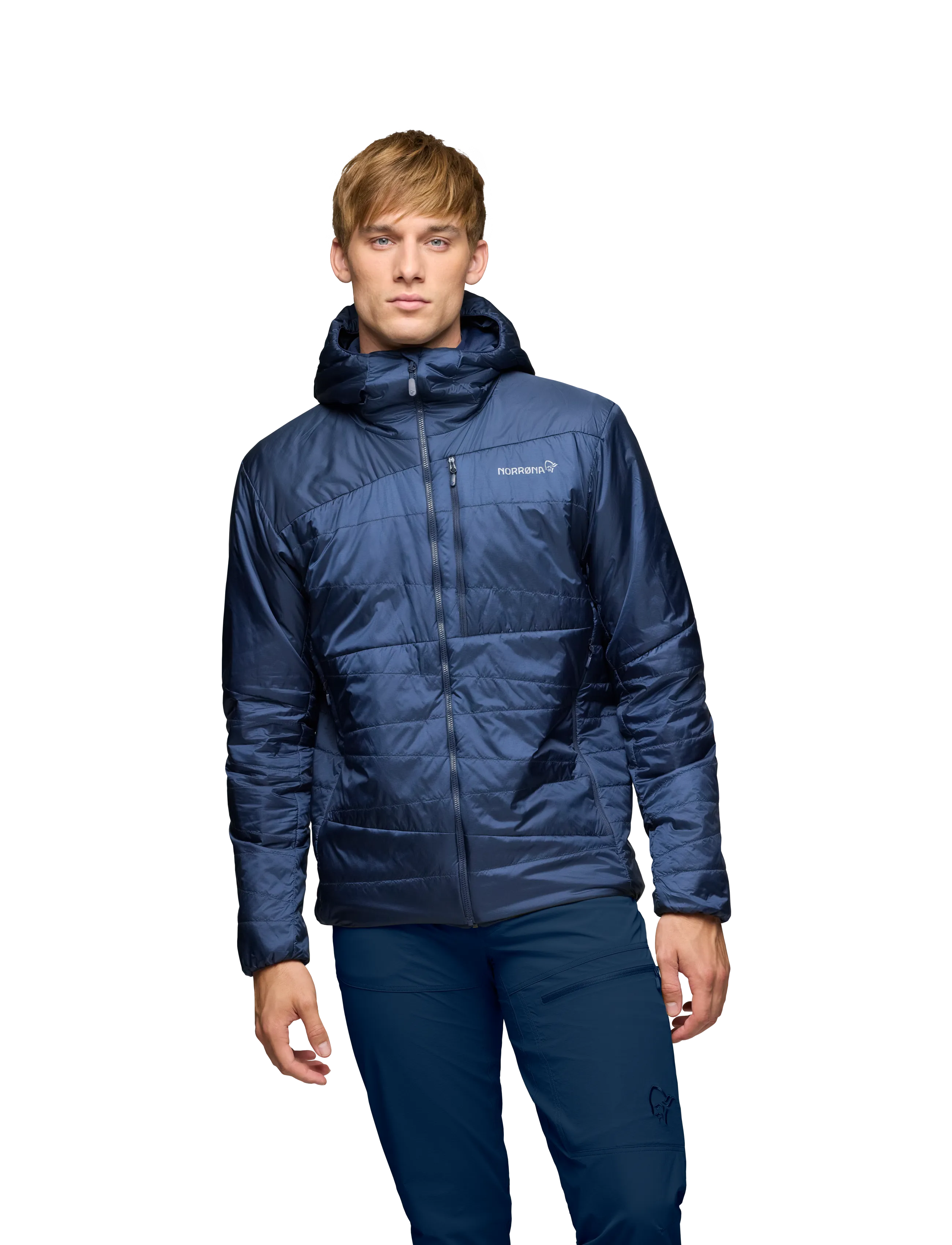 Norrøna - falketind thermo40 Zip Hood M's - friluftsjackor - indigo night - 4