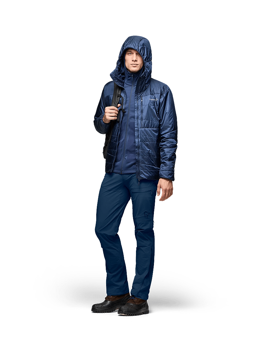 Norrøna - falketind thermo40 Zip Hood M's - outdoor jacken - indigo night - 5