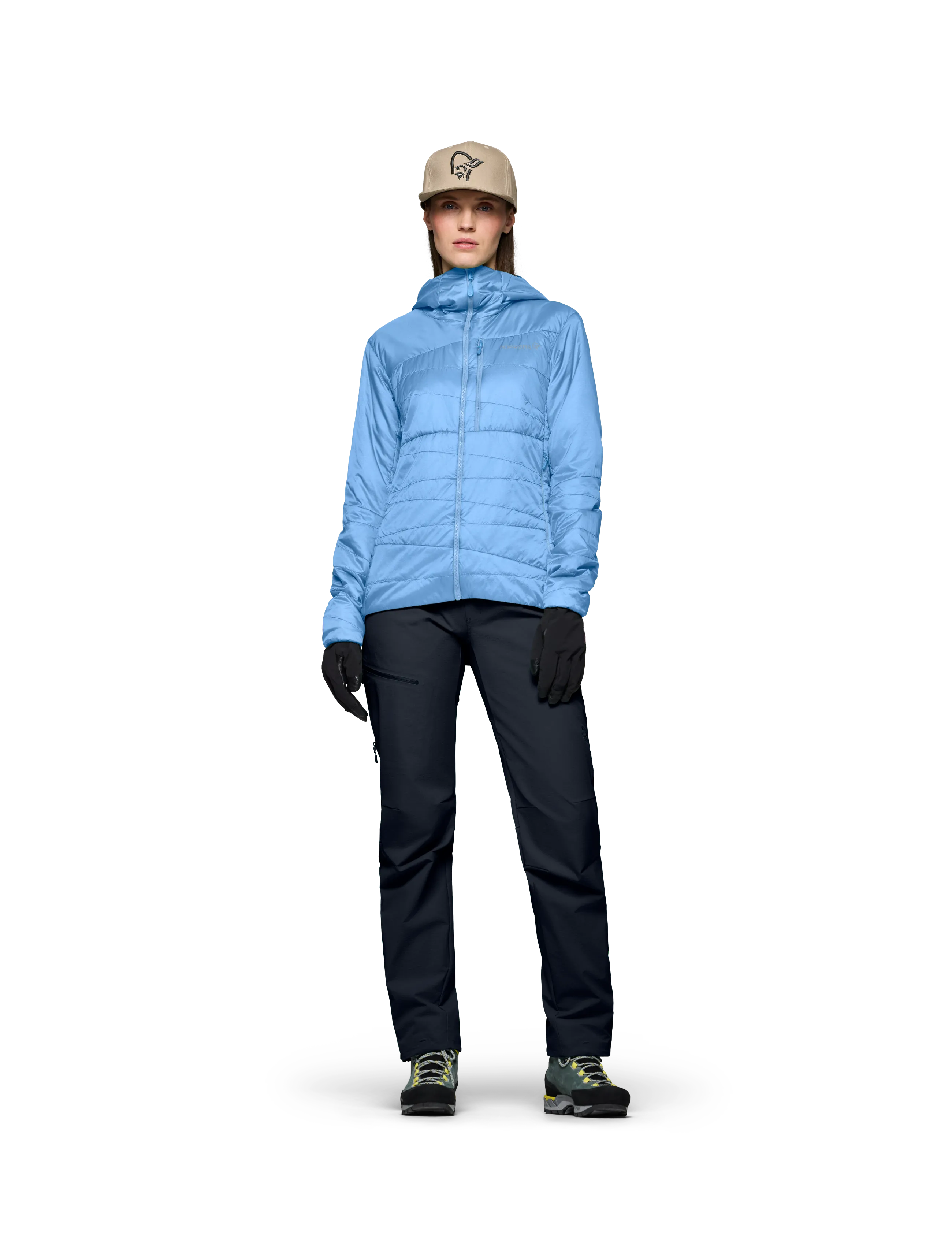Norrøna - falketind thermo40 Zip Hood W's - friluftsjakker - allure - 4