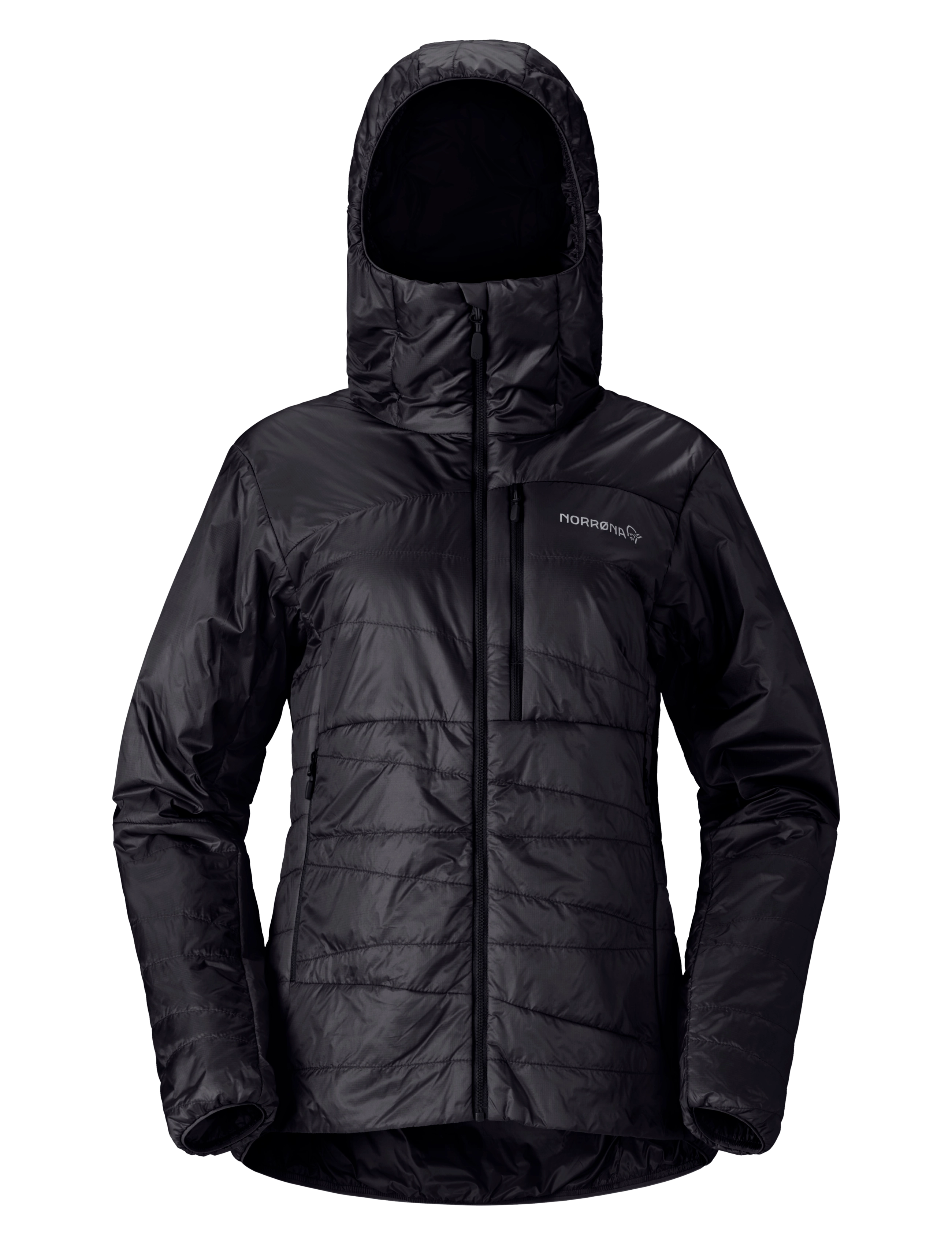 Norrøna falketind thermo40 Zip Hood W's - Tøj - CAVIAR BLACK / black