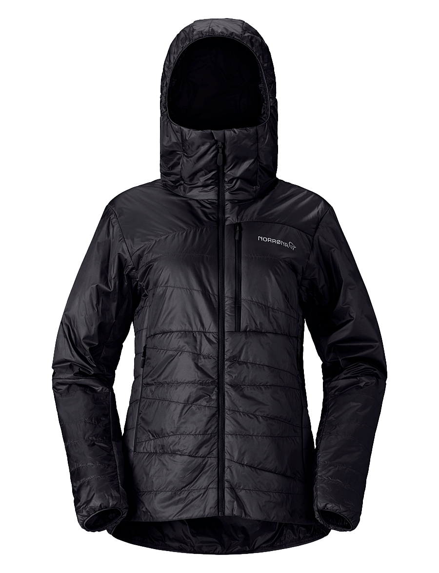 Norrøna - falketind thermo40 Zip Hood W's - friluftsjakker - caviar black - 1