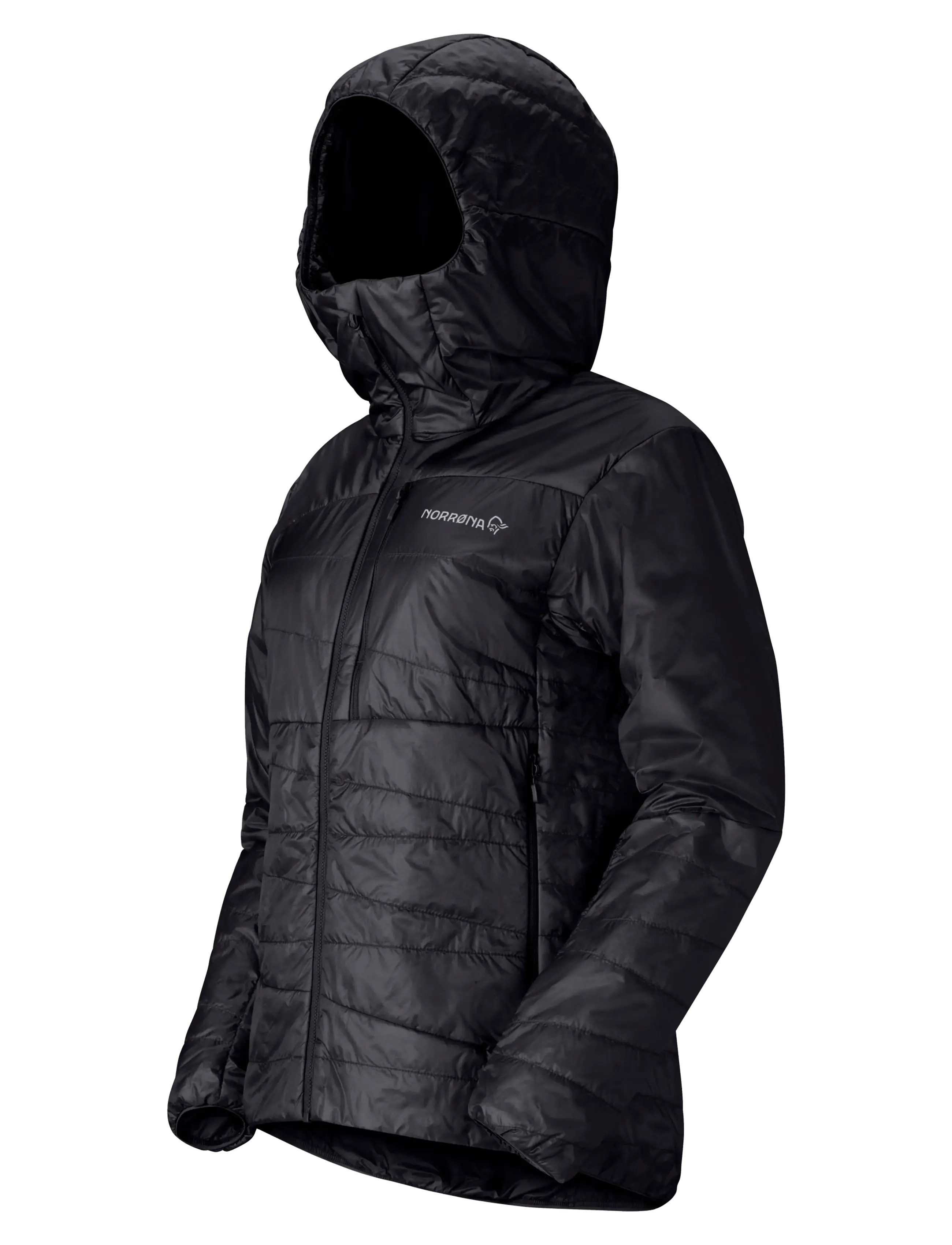 Norrøna - falketind thermo40 Zip Hood W's - friluftsjakker - caviar black - 2