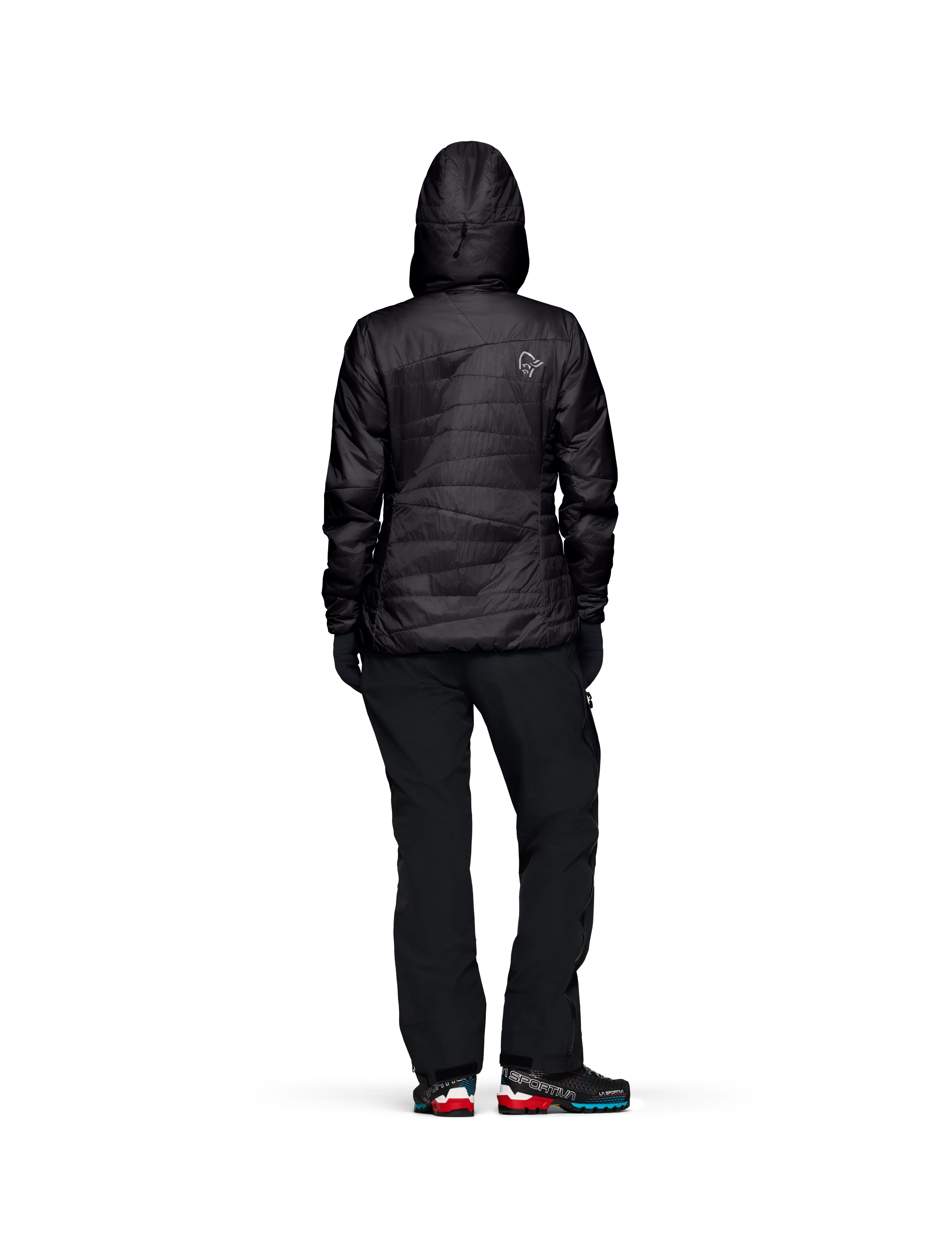 Norrøna - falketind thermo40 Zip Hood W's - friluftsjakker - caviar black - 4