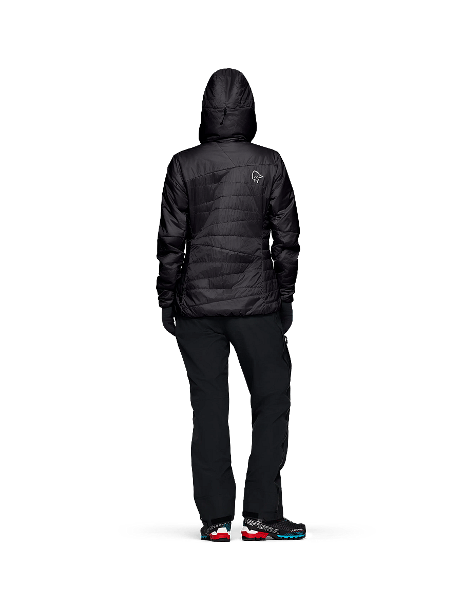 Norrøna - falketind thermo40 Zip Hood W's - friluftsjakker - caviar black - 4