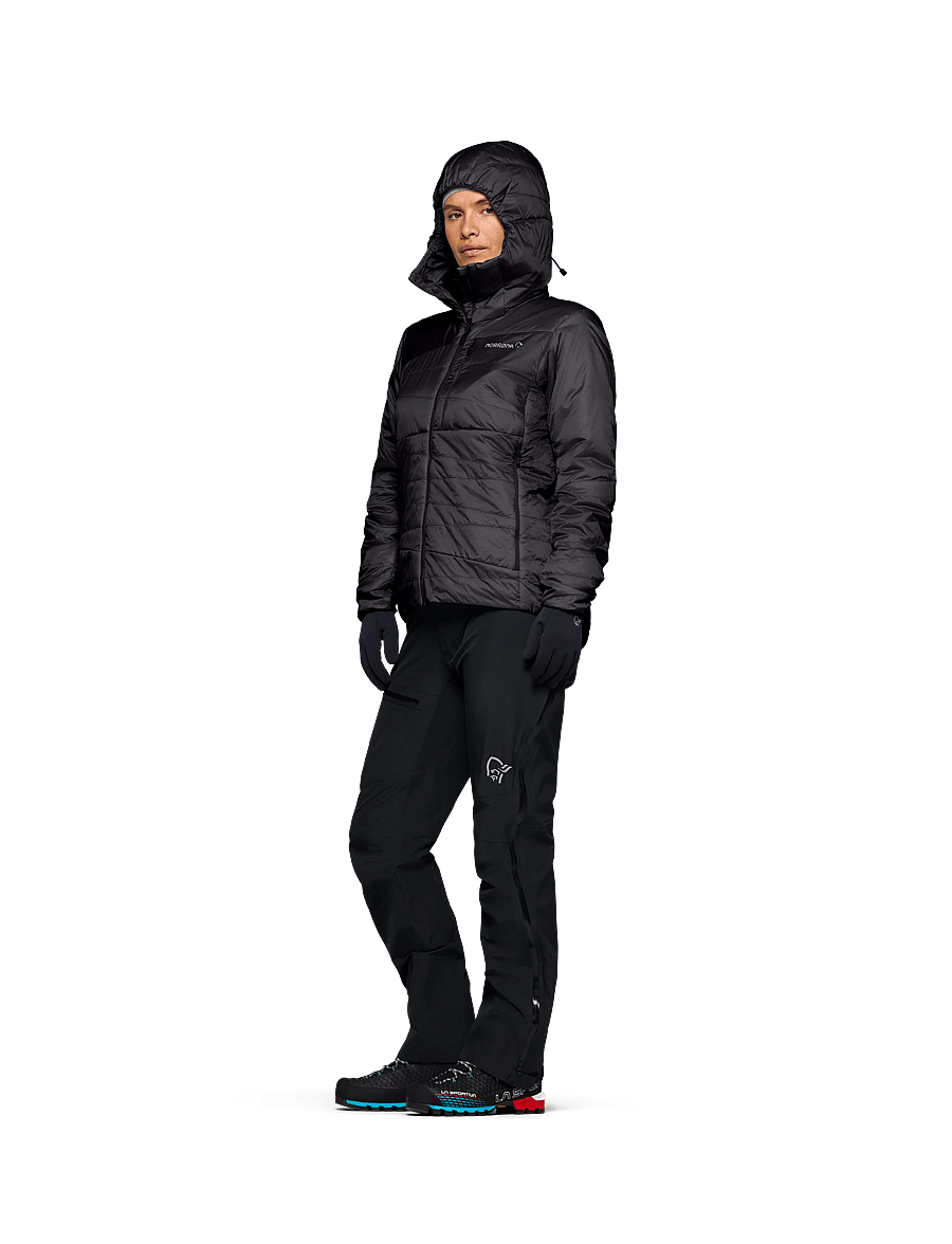 Norrøna - falketind thermo40 Zip Hood W's - friluftsjakker - caviar black - 5