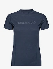 Norrøna - falketind equaliser merino T-Shirt W's - t-shirts - indigo night - 0