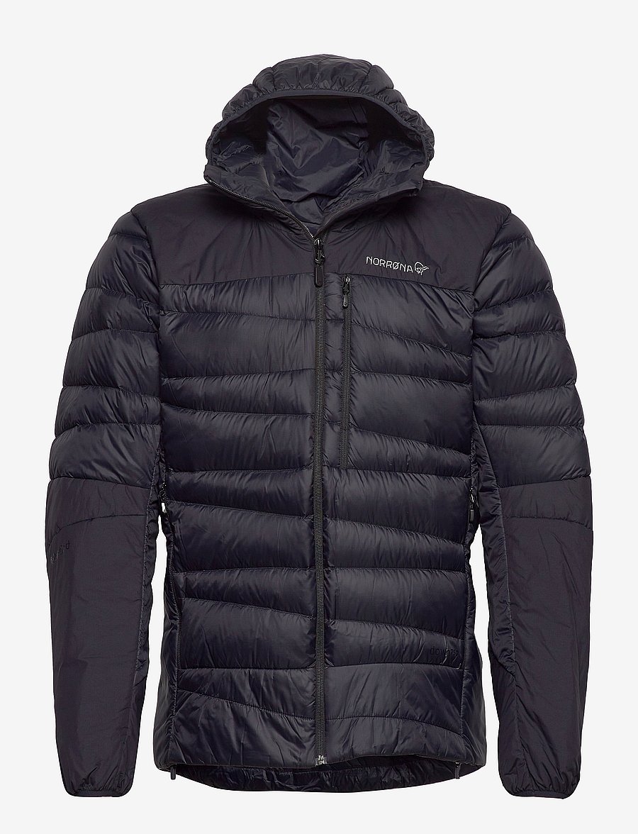 Norrøna - falketind down750 Zip Hood M's - daunenjacken - caviar black - 0