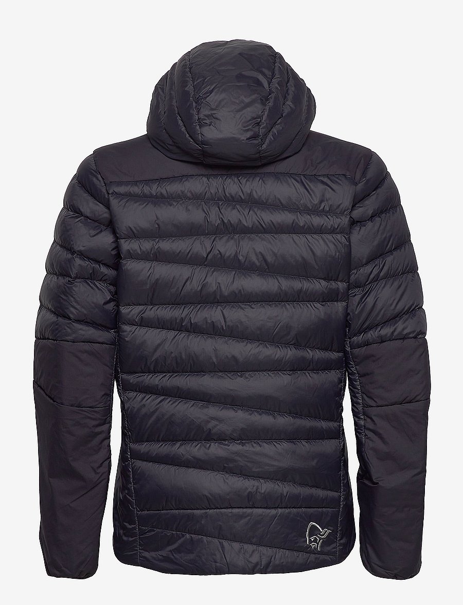 Norrøna - falketind down750 Zip Hood M's - dunjakker - caviar black - 1