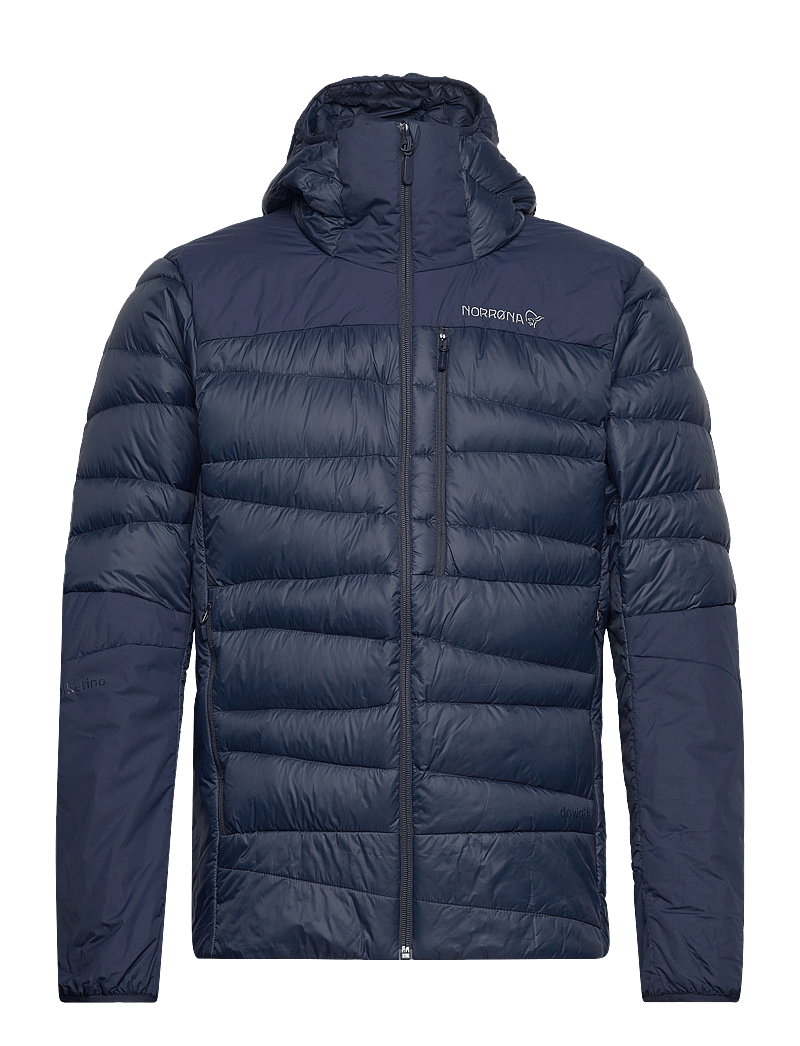 Norrøna - falketind down750 Zip Hood M's - vinterjackor - indigo night - 0