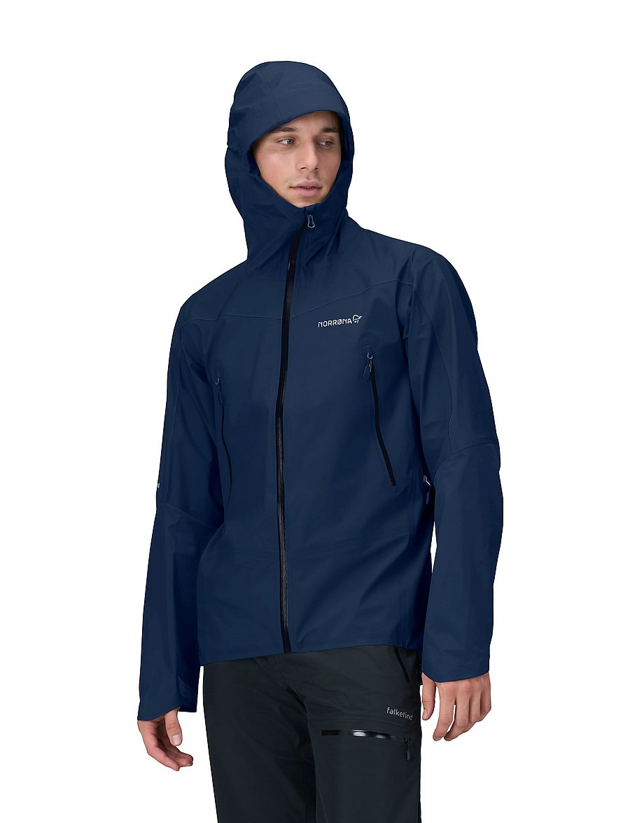 Norrøna - falketind Gore-Tex Jacket M's - outdoor jackets - indigo night - 4