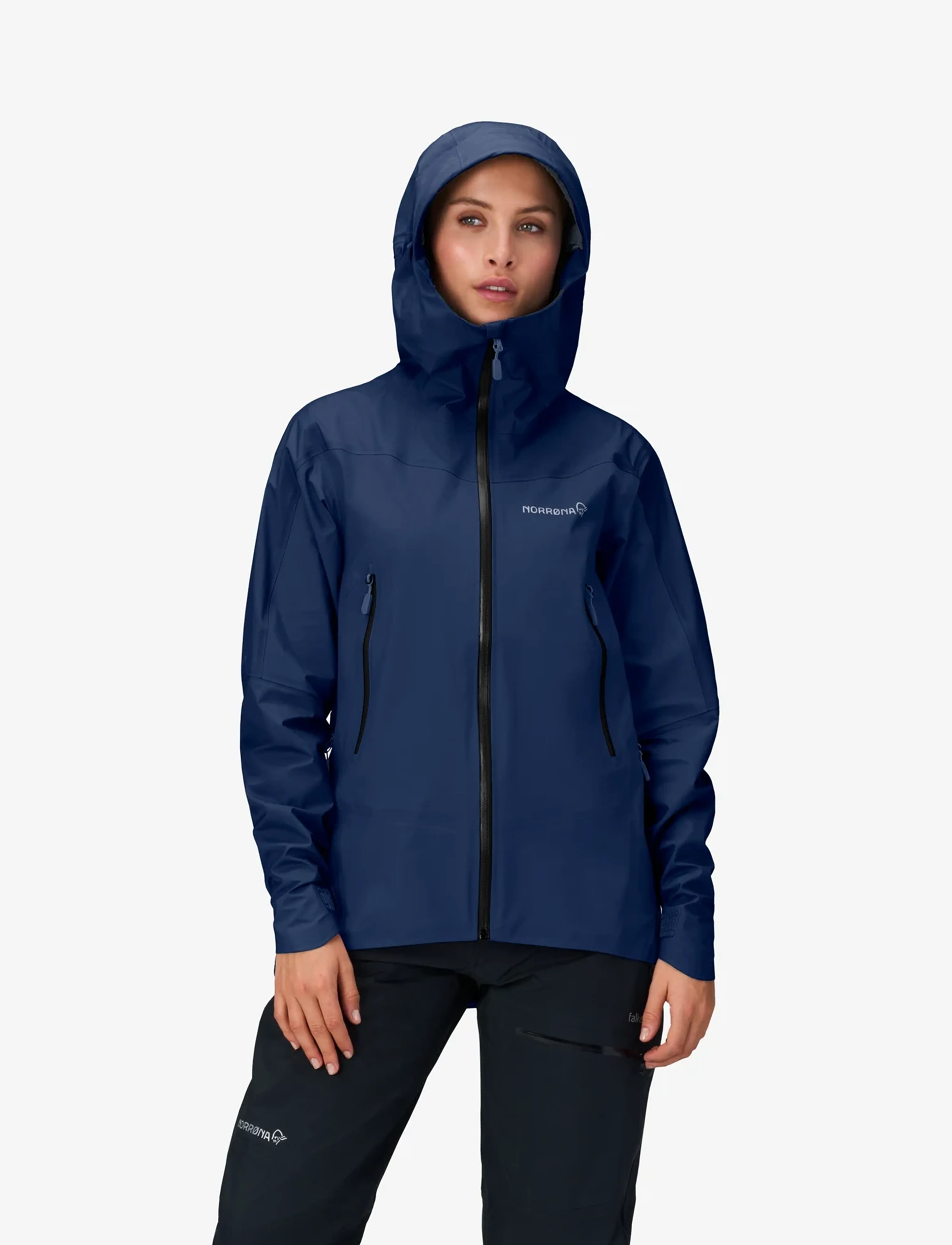 Norrøna Falketind Gore-Tex Jacket W's, Kvinder, Gore-Tex Hættejakke, Navy, Str: S