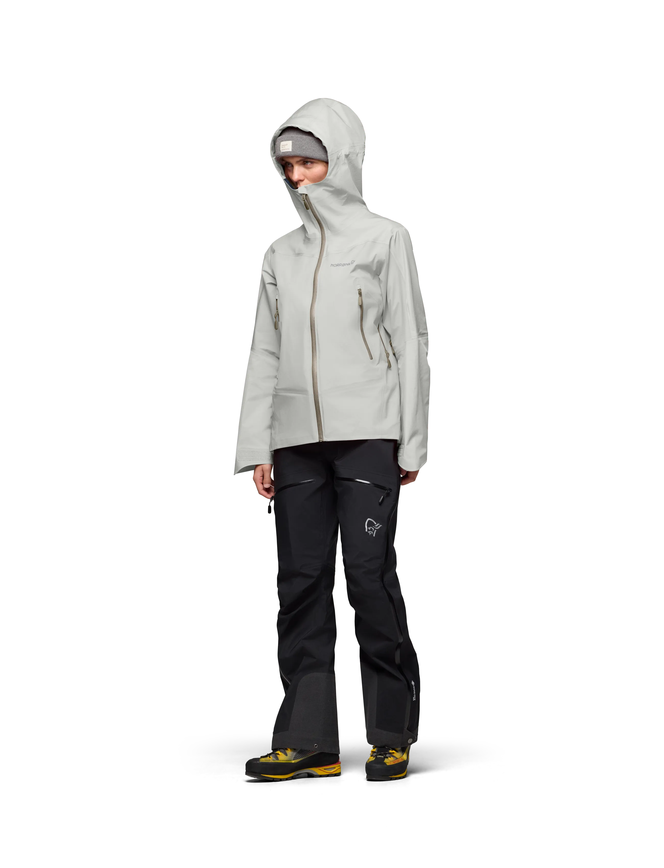 Norrøna - falketind Gore-Tex Jacket W's - outdoor jacken - oatmeal - 3