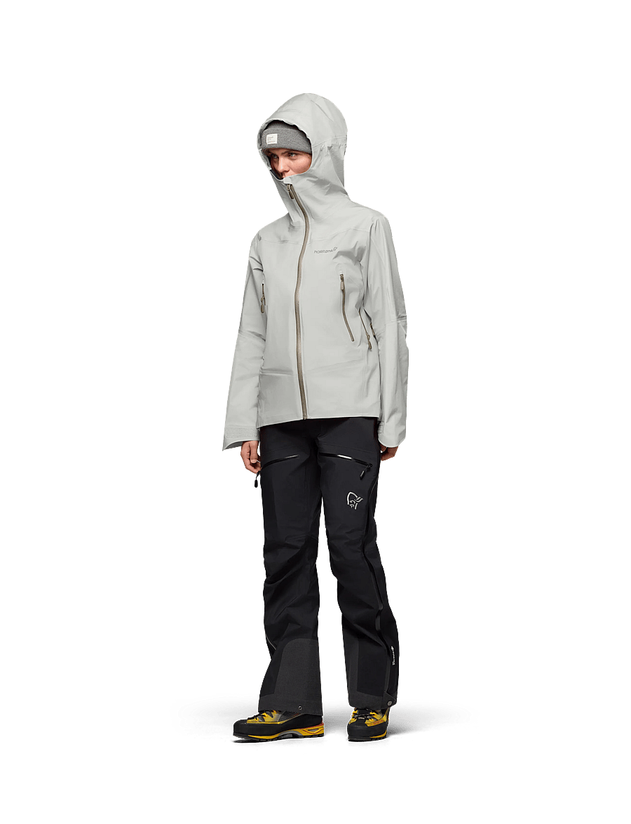 Norrøna - falketind Gore-Tex Jacket W's - outdoor jacken - oatmeal - 3