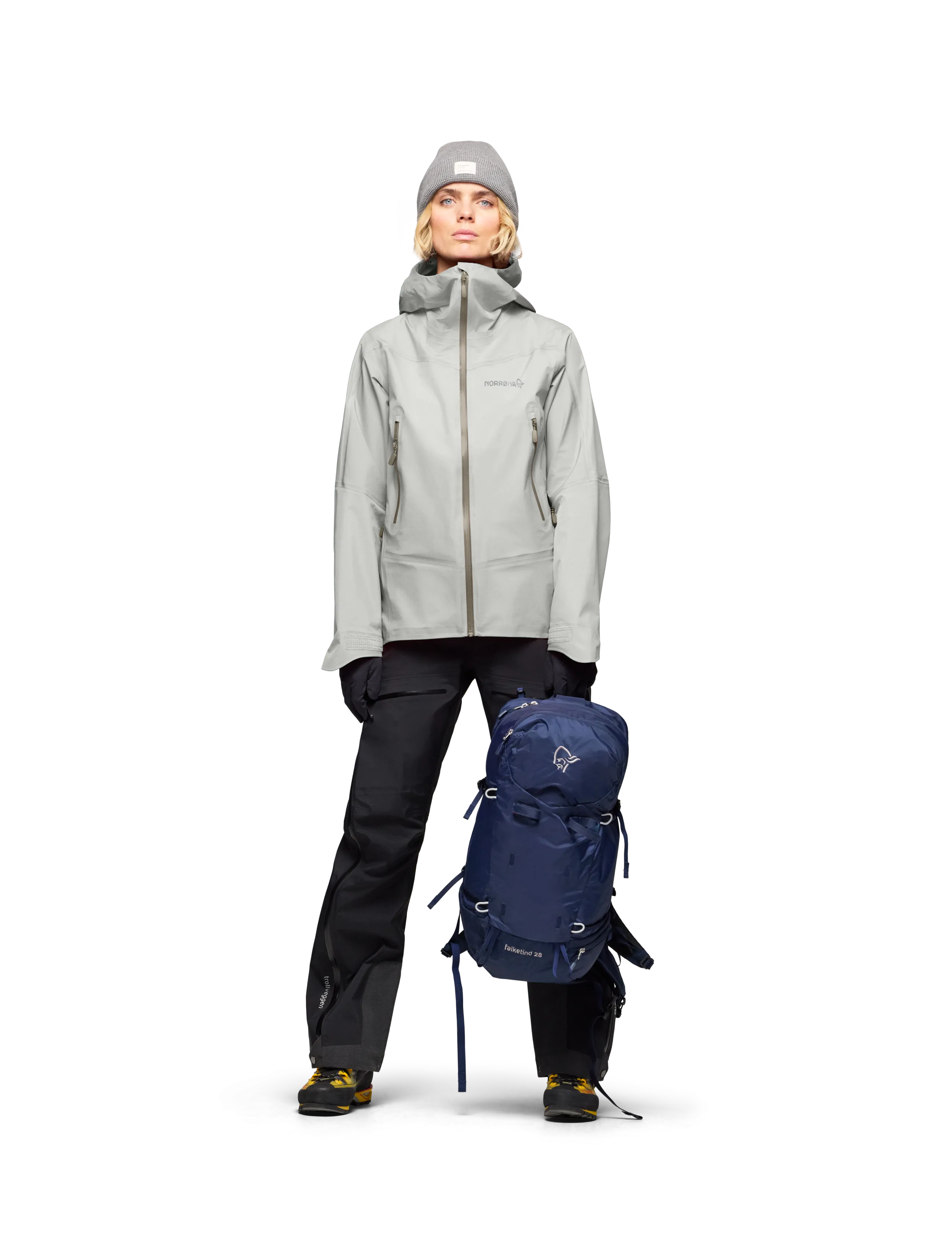 Norrøna - falketind Gore-Tex Jacket W's - outdoor jacken - oatmeal - 5