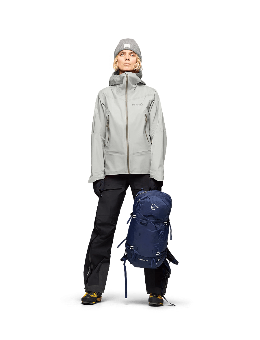 Norrøna - falketind Gore-Tex Jacket W's - outdoor jacken - oatmeal - 5